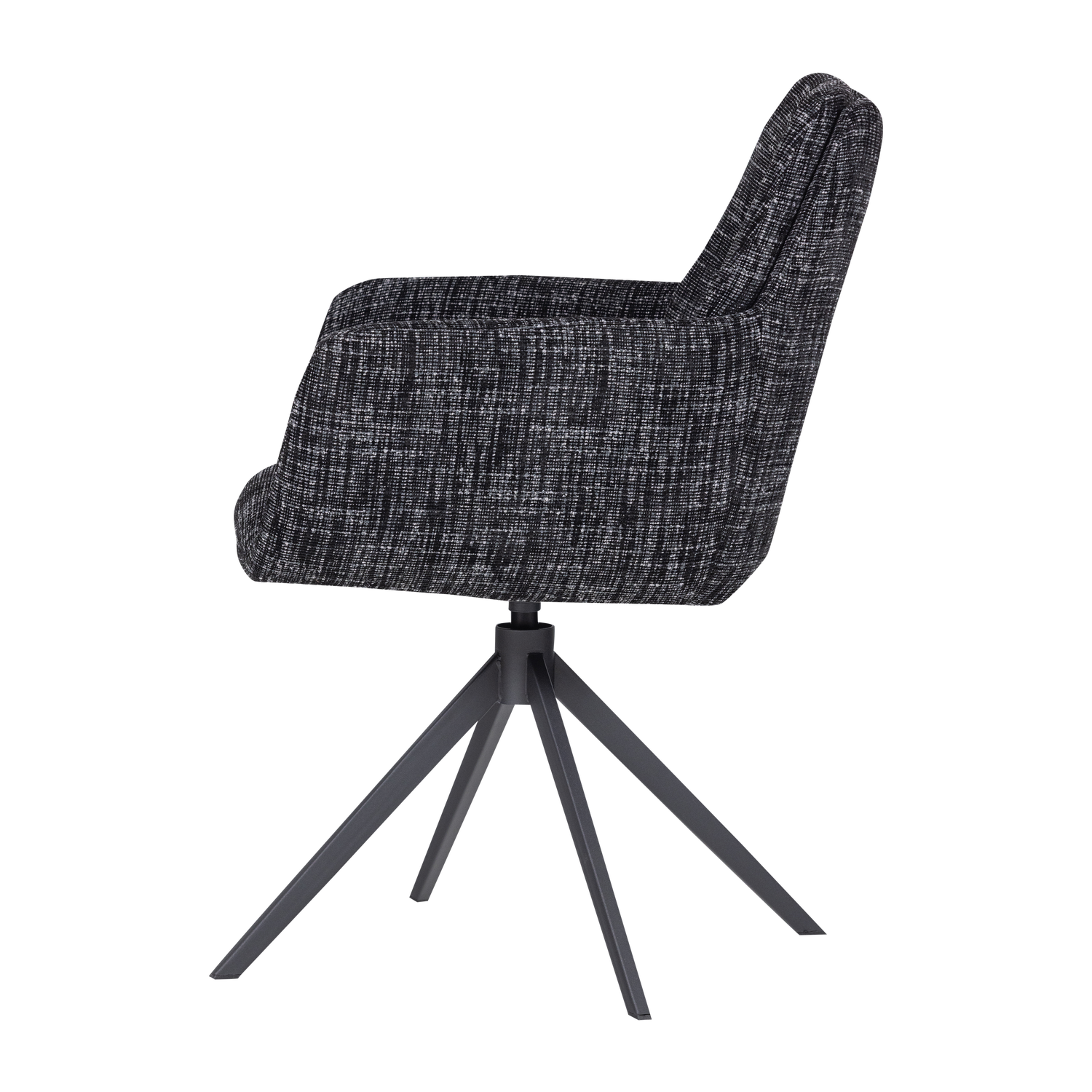GRANT swivel chair black mélange