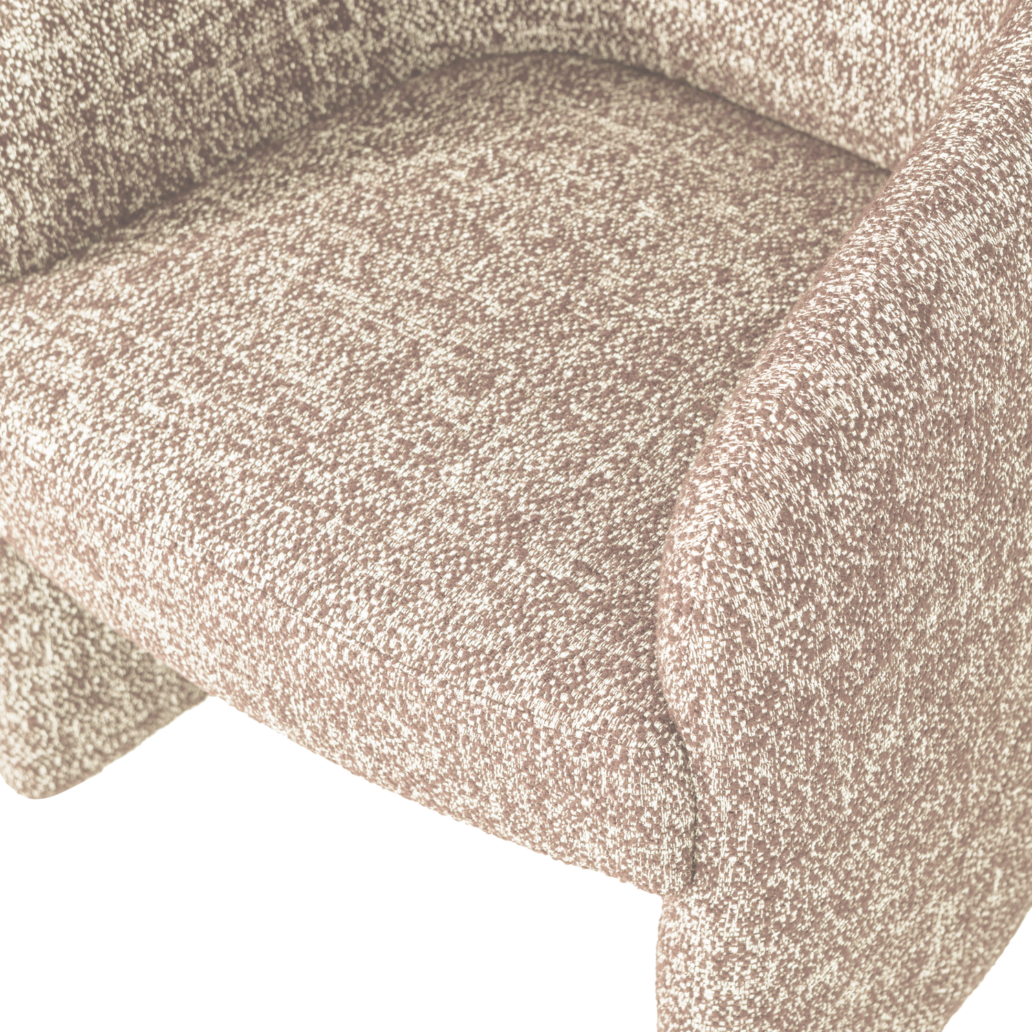 CORDO Beige Melange Armchair on Wheels