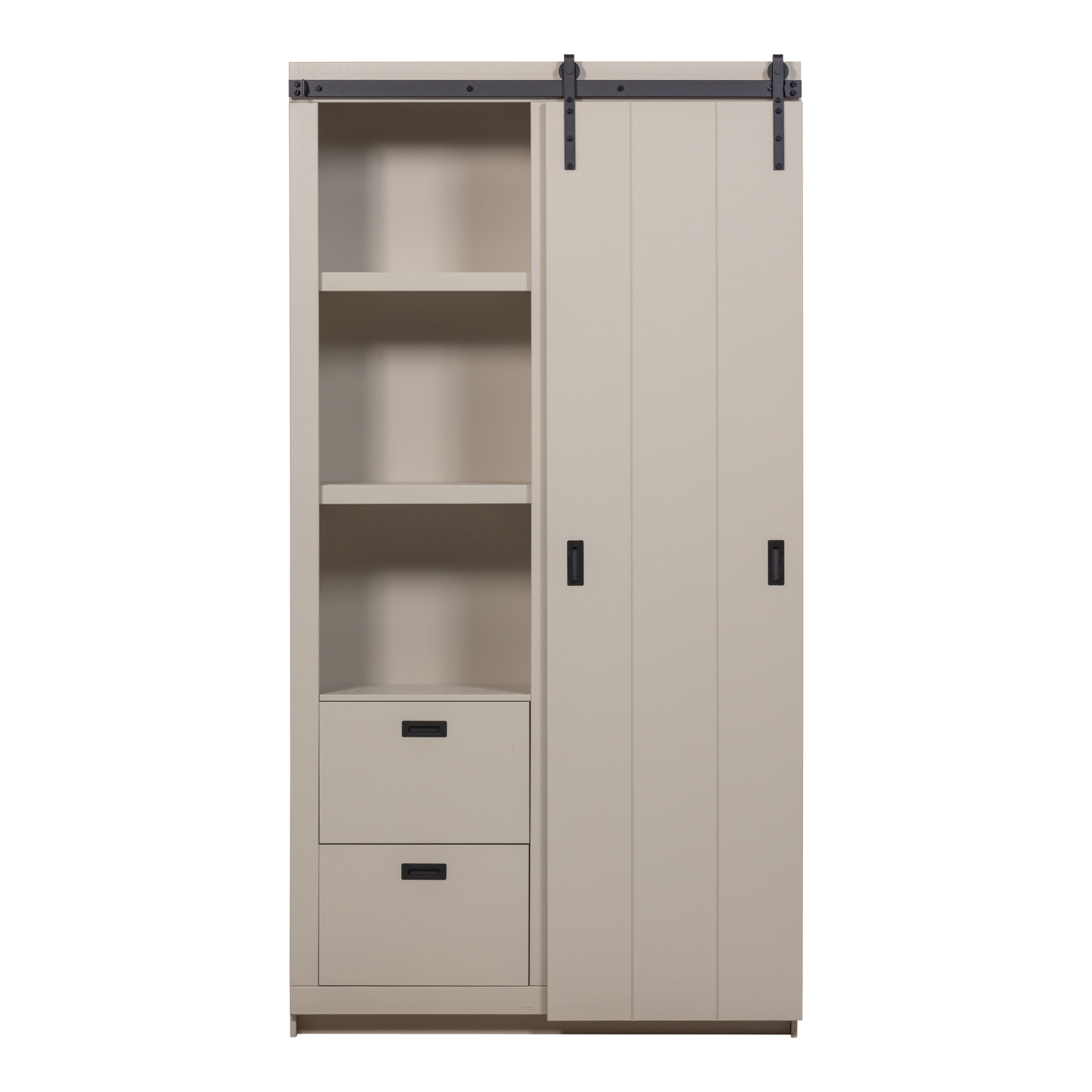 SLIDE BARN Sliding Wardrobe in Grey Beige