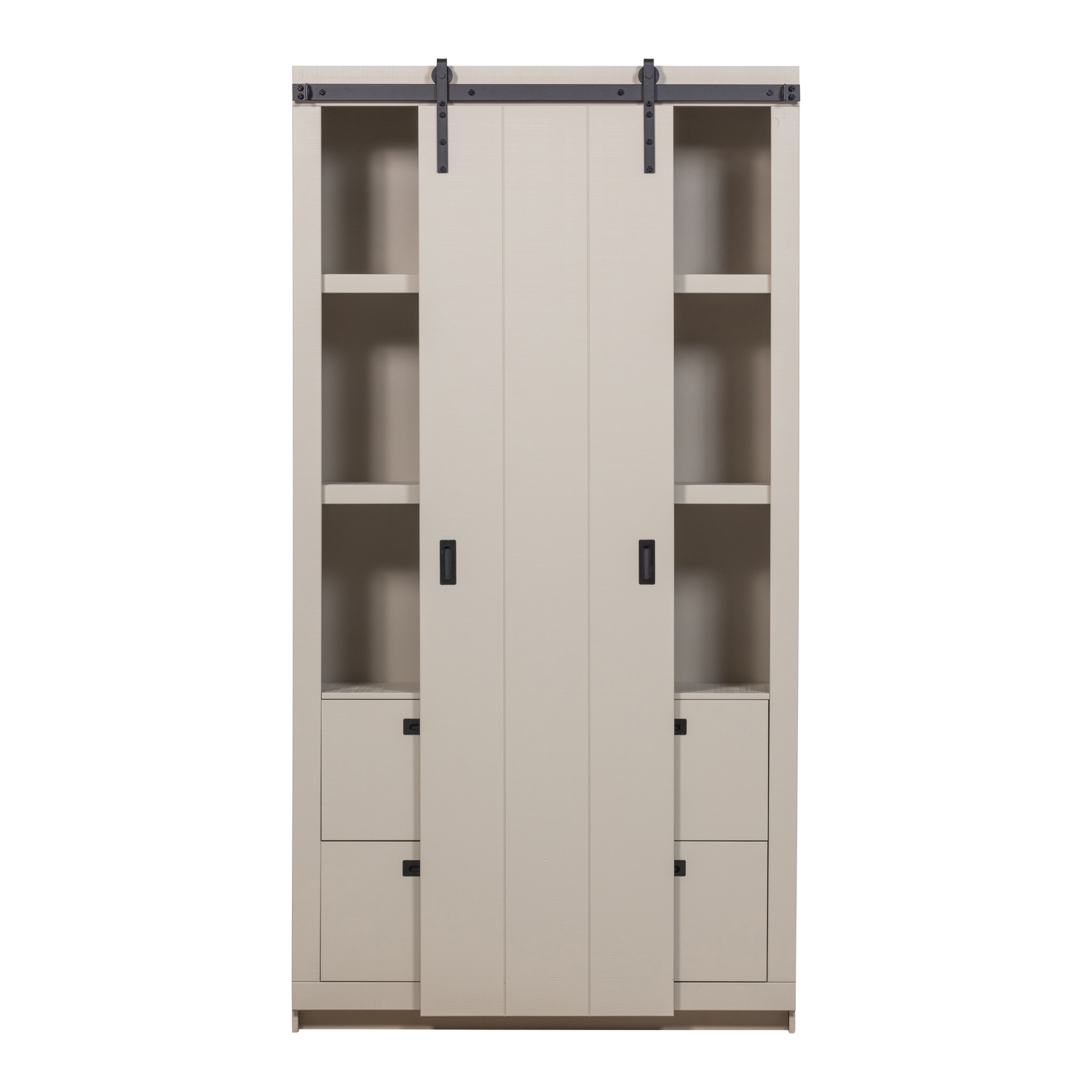 SLIDE BARN Sliding Wardrobe in Grey Beige