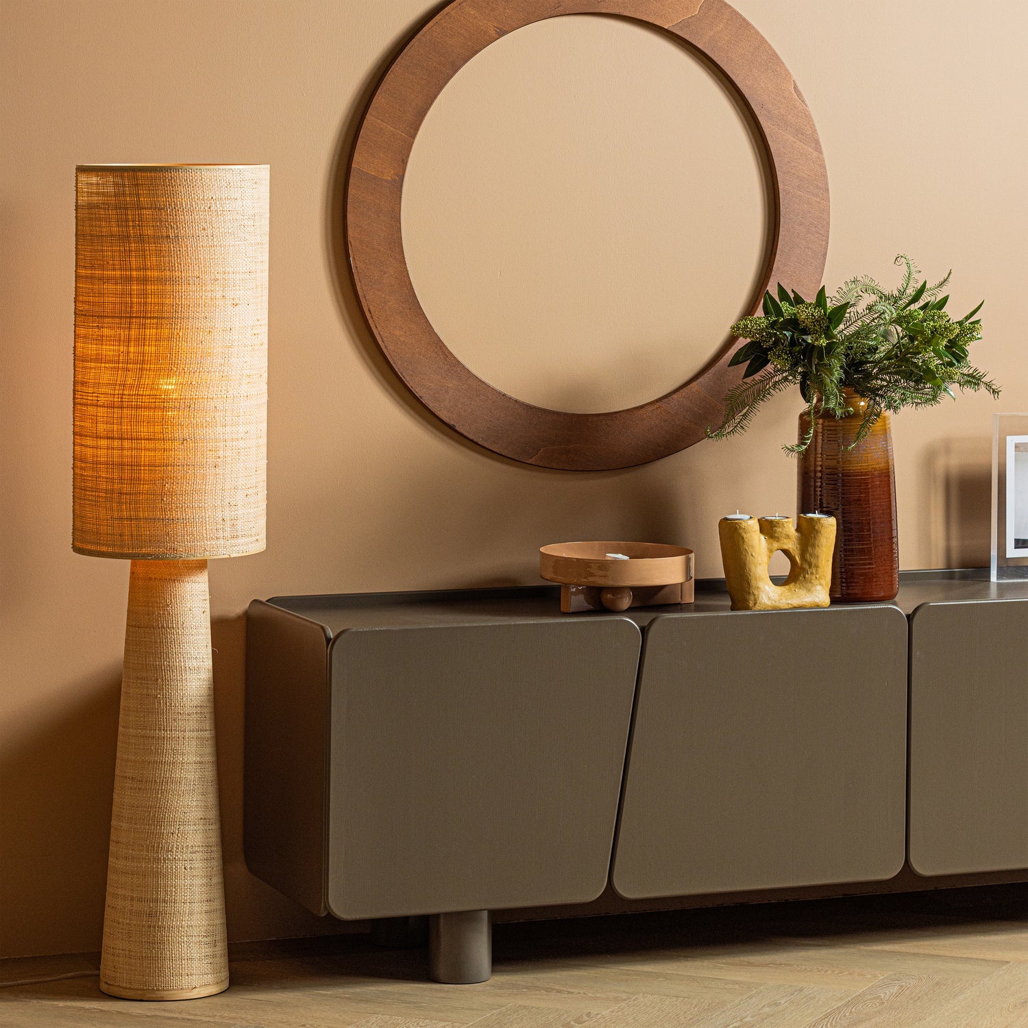 SYRO Rattan Floor Lamp