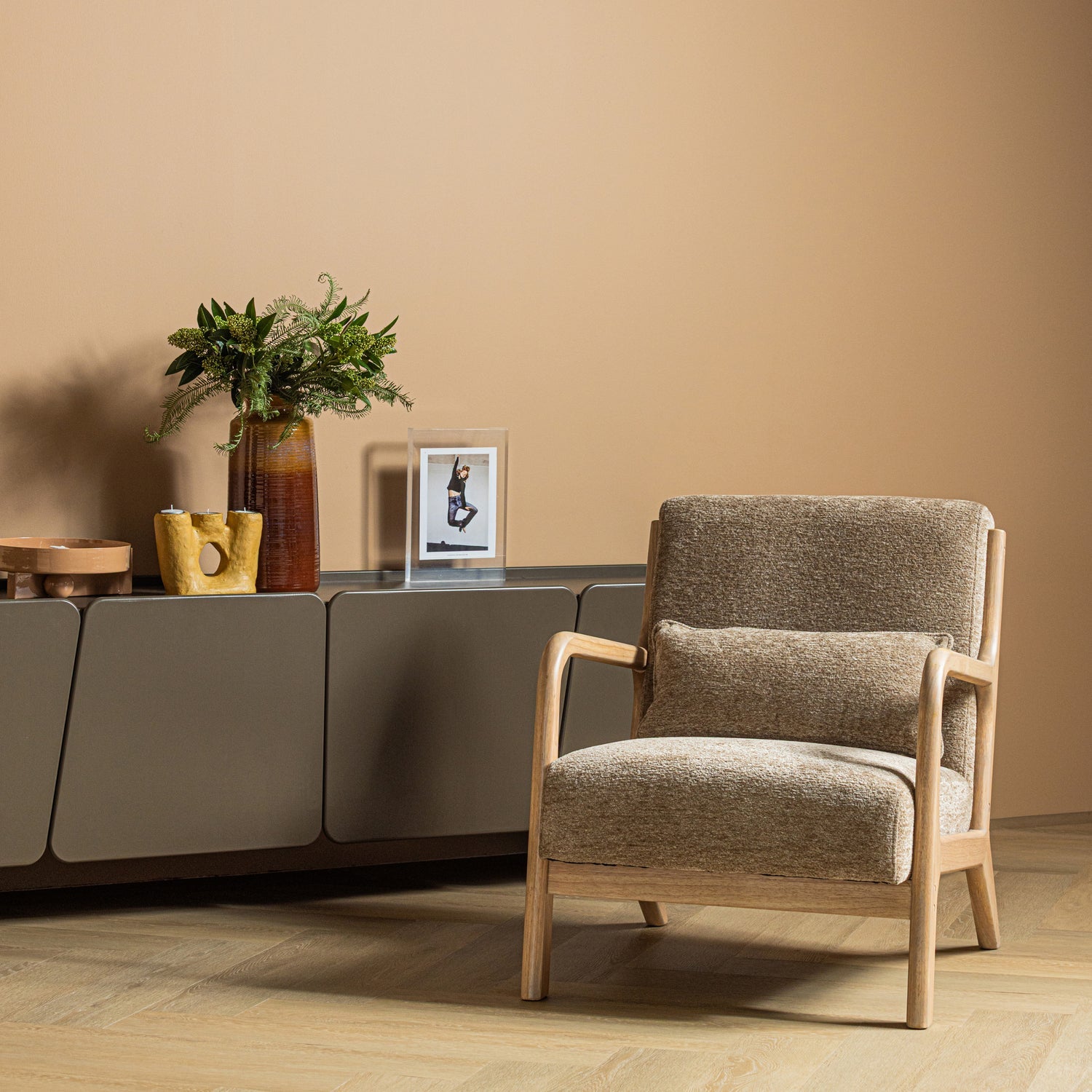 Sessel MARK beige Chenille