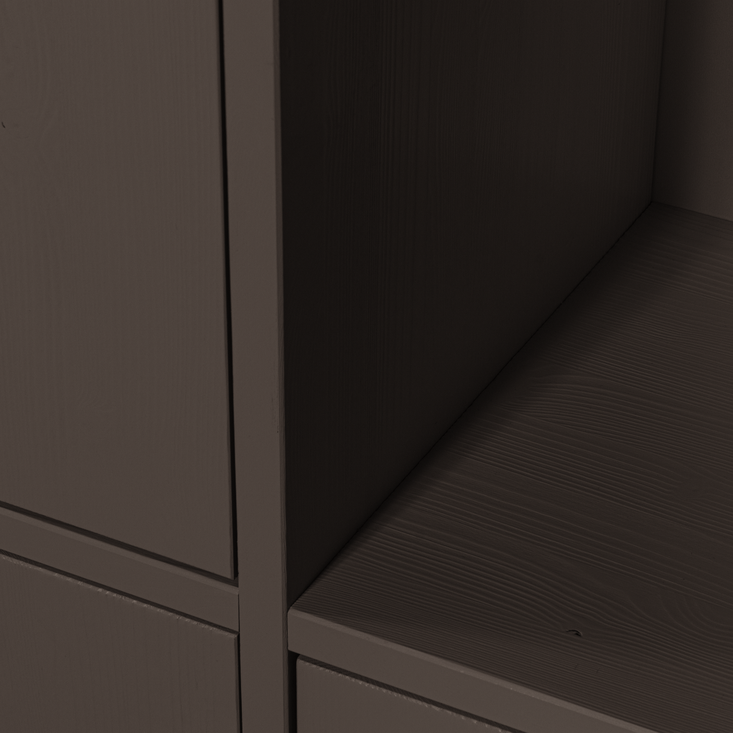 MEREL Brown Cabinet Shelf