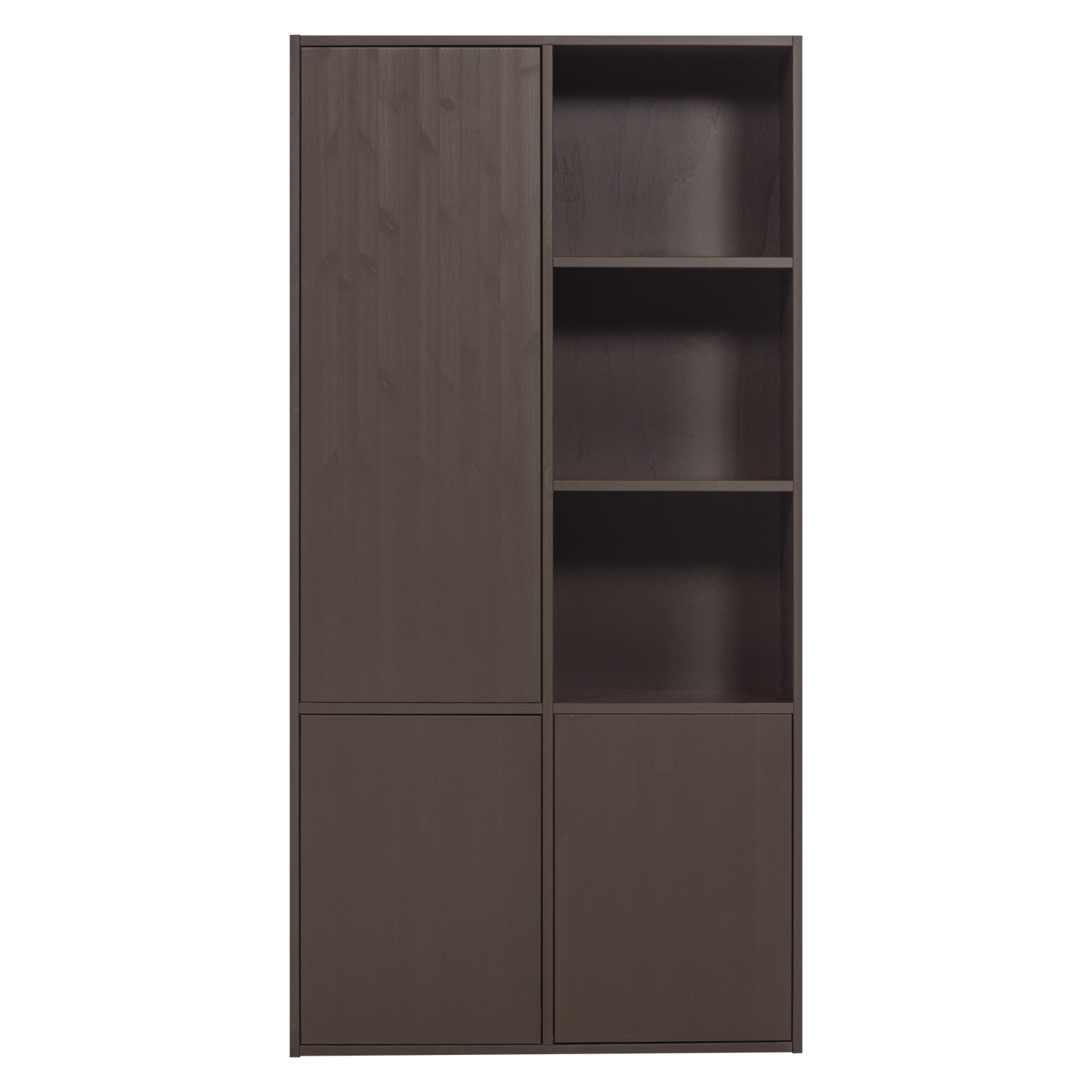 Schrank mit Regalen MEGGY braun