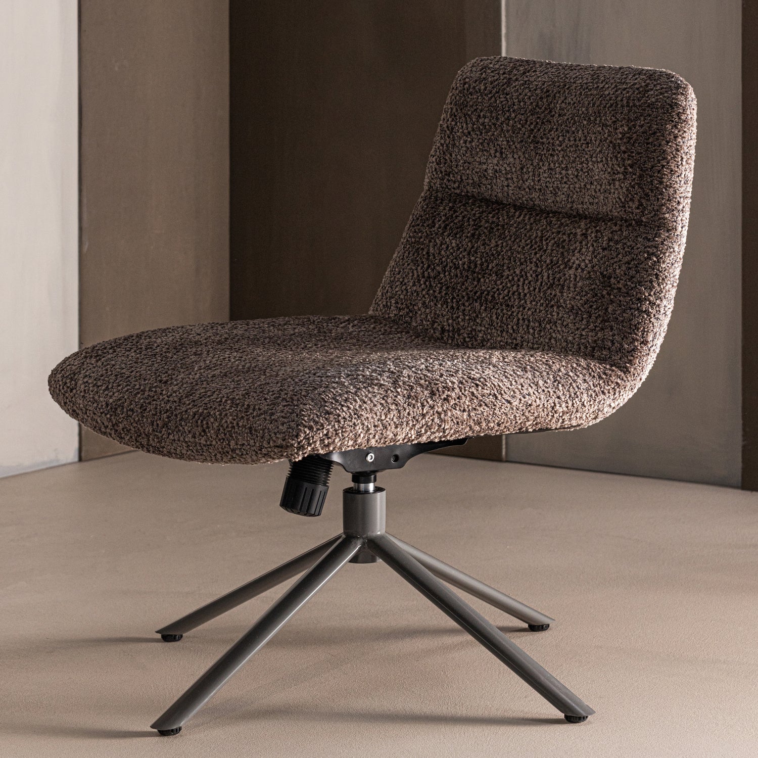 SOREN Brown Swivel Armchair