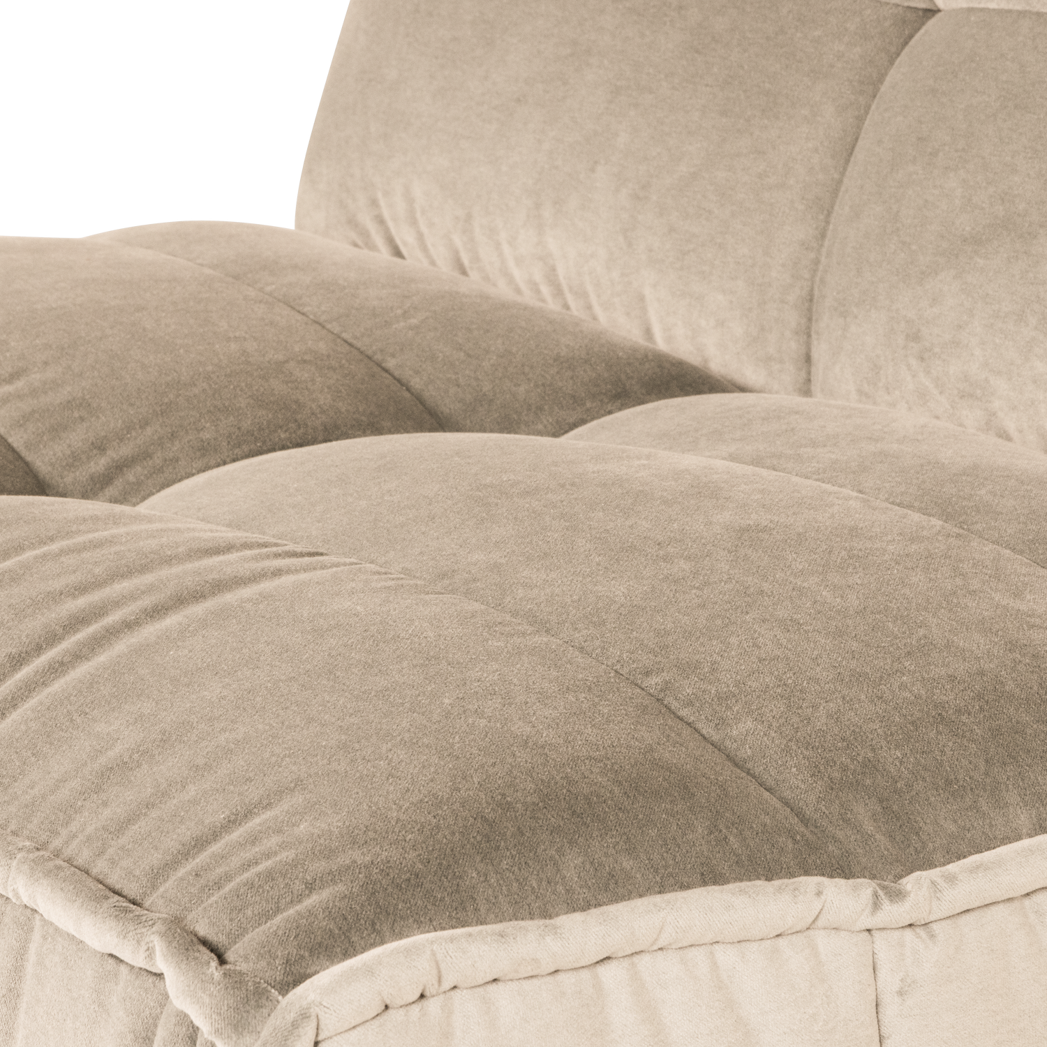 Sessel / Samtmodul CLUSTER hellbeige