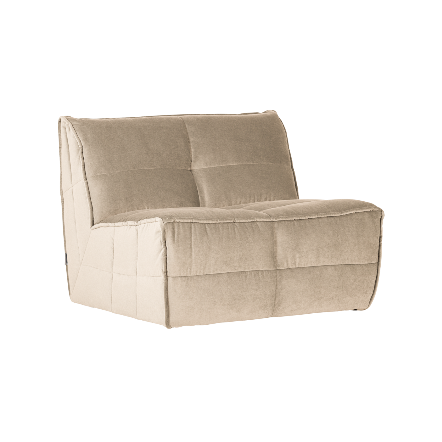 Sessel / Samtmodul CLUSTER hellbeige