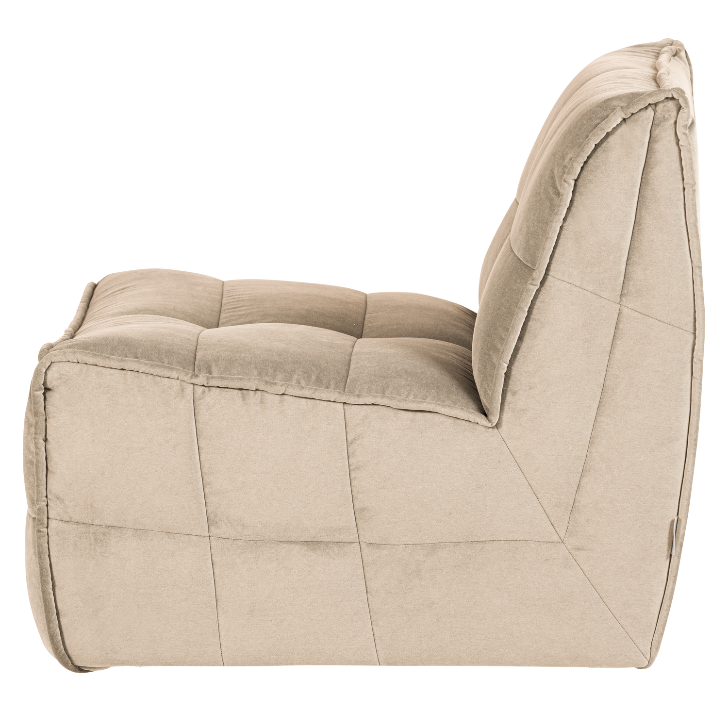 Sessel / Samtmodul CLUSTER hellbeige