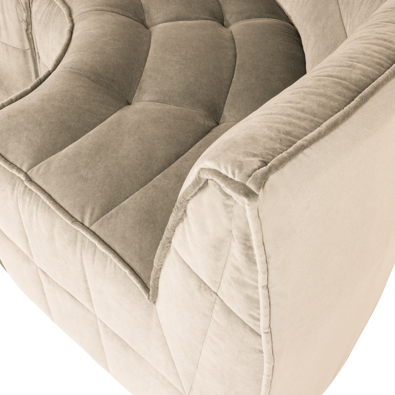 Velvet Sofa CLUSTER - Sand Corner Module