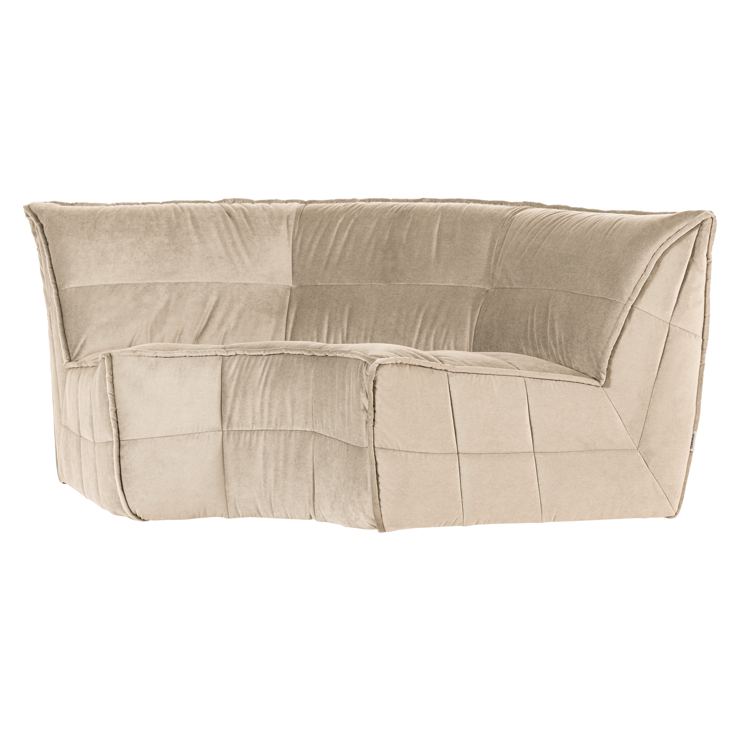 Velvet Sofa CLUSTER - Sand Corner Module