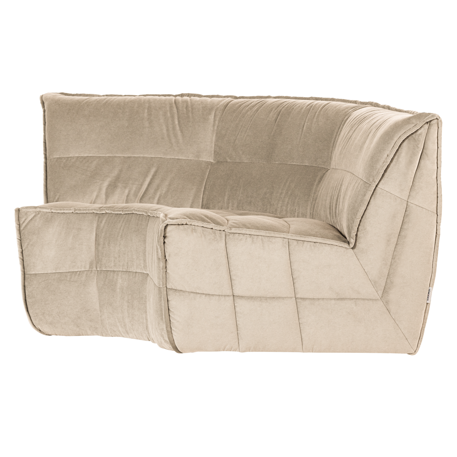 Velvet Sofa CLUSTER - Sand Corner Module