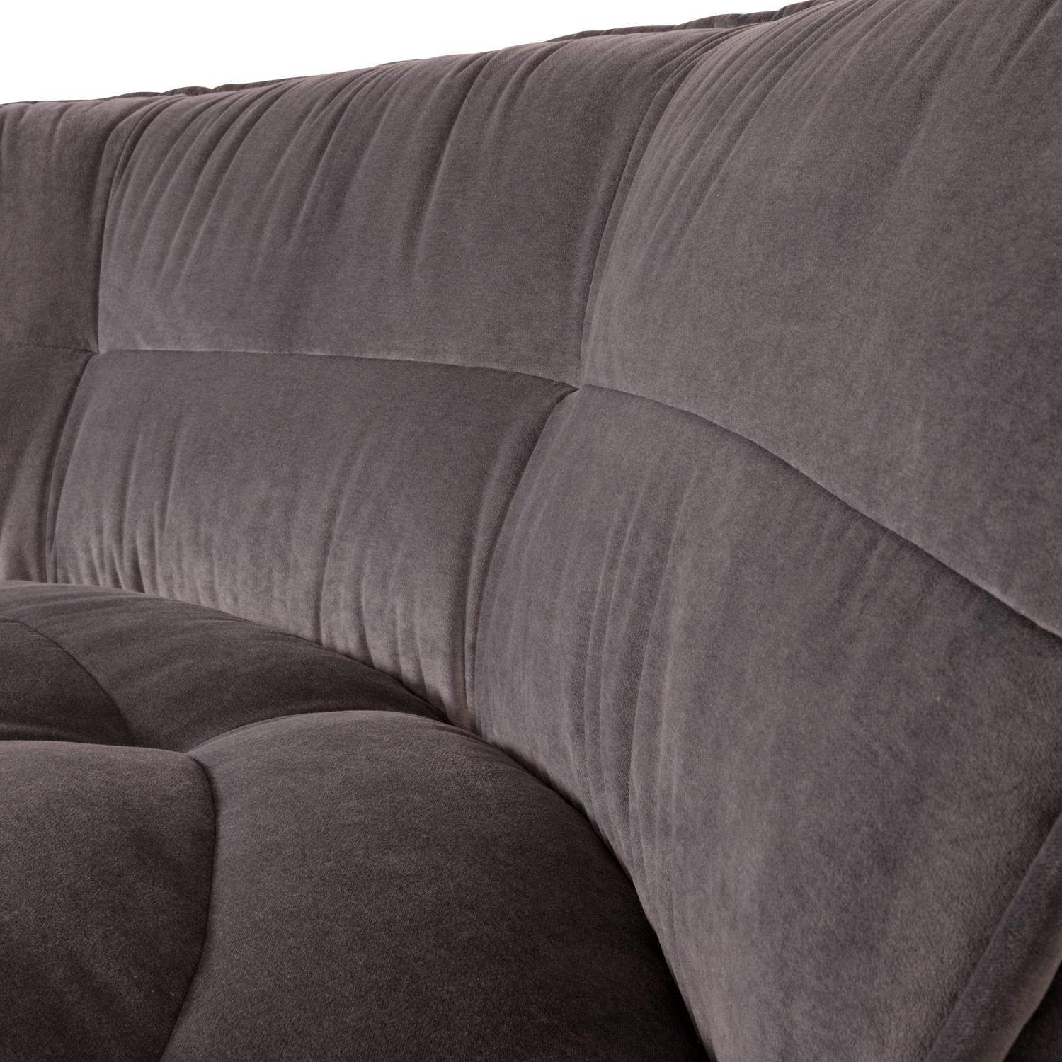 Velvet Sofa CLUSTER - Chocolate Corner Module