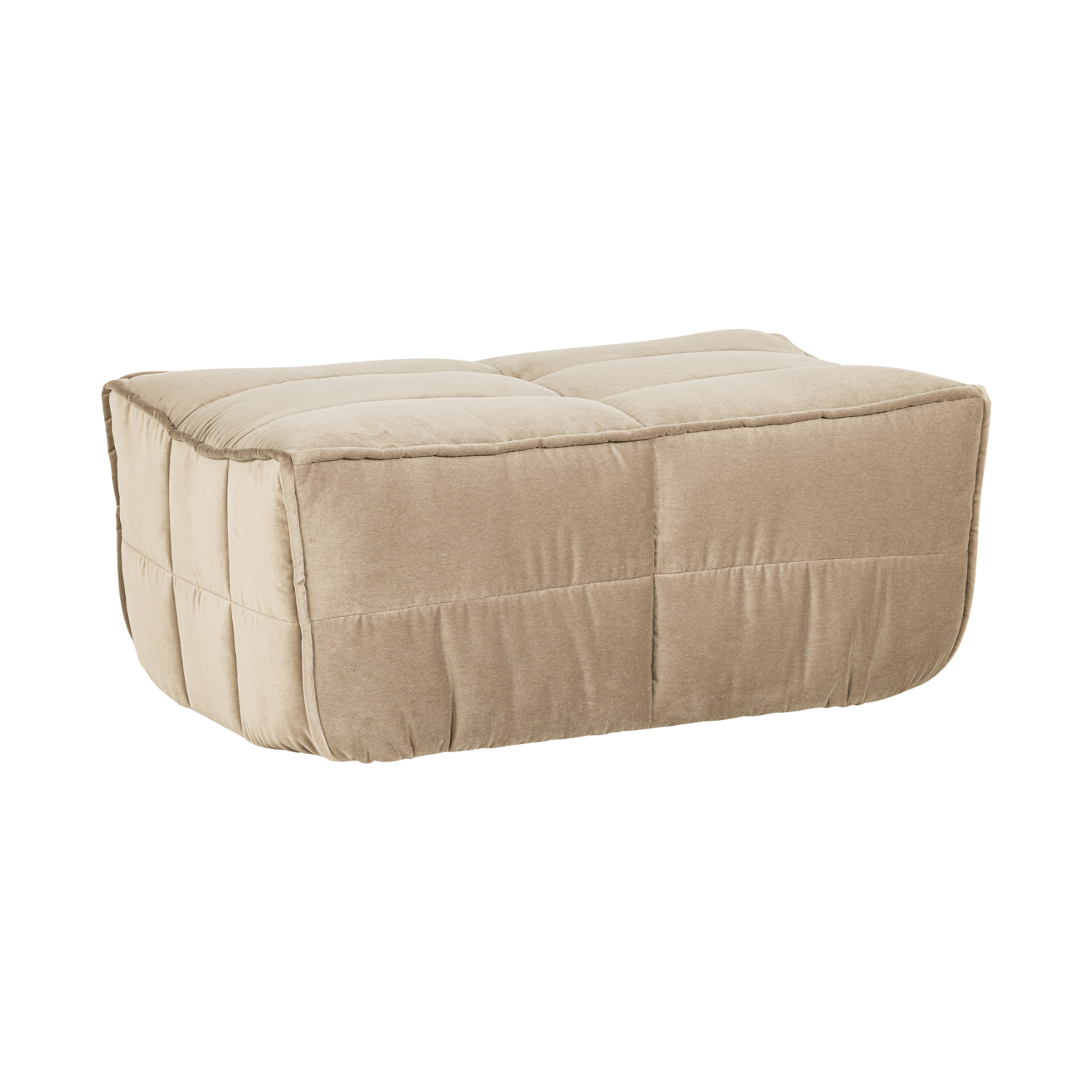 Velvet Pouf CLUSTER Sand