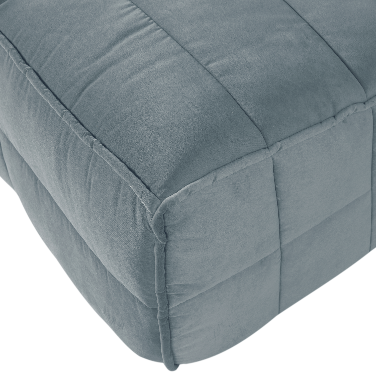 Velvet Sofa CLUSTER BENCH - 3-Seater Module in Turquoise