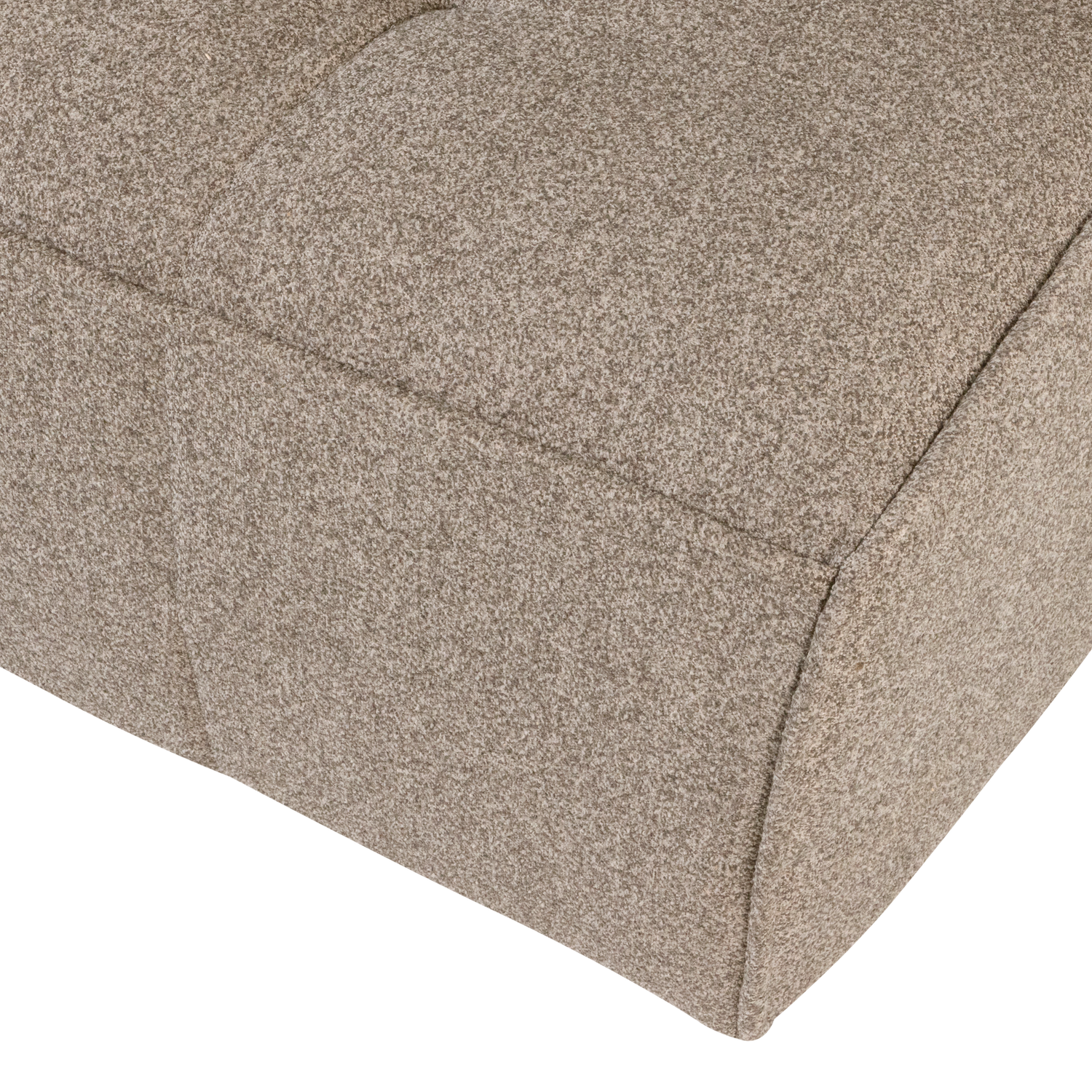 Sofa CLUSTER - Modul 3-Sitzer beige Bouclé