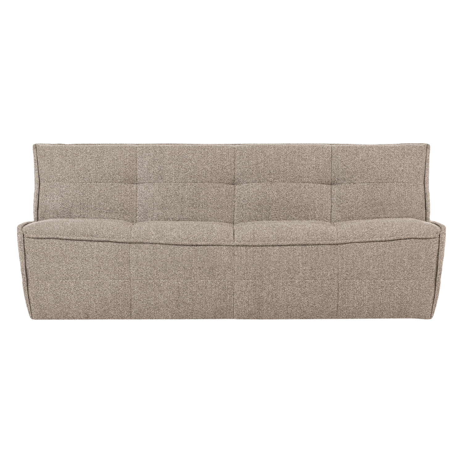 Sofa CLUSTER - Modul 3-Sitzer beige Bouclé