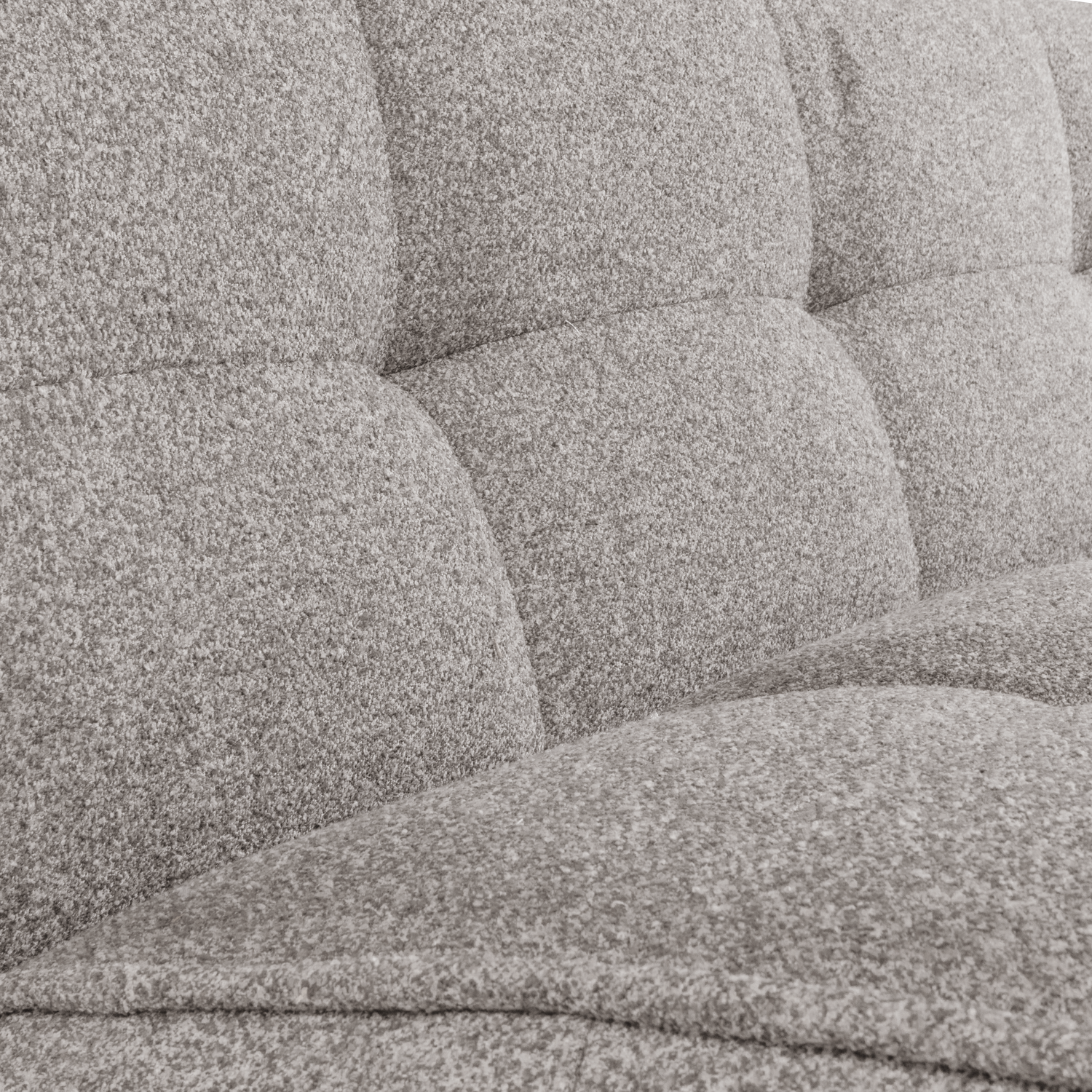 Sofa CLUSTER - Modul 3-Sitzer graues Bouclé