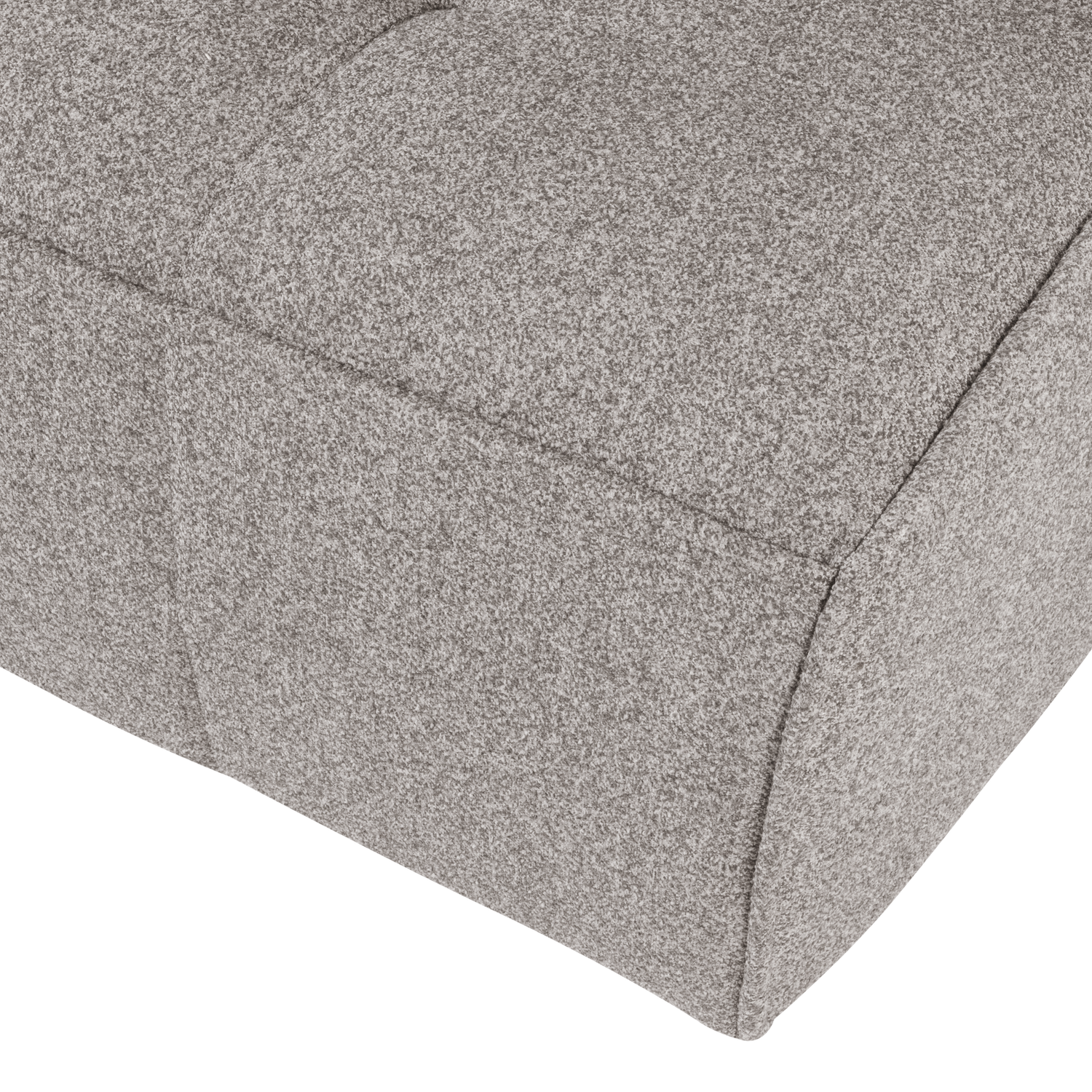 Sofa CLUSTER - Modul 3-Sitzer graues Bouclé