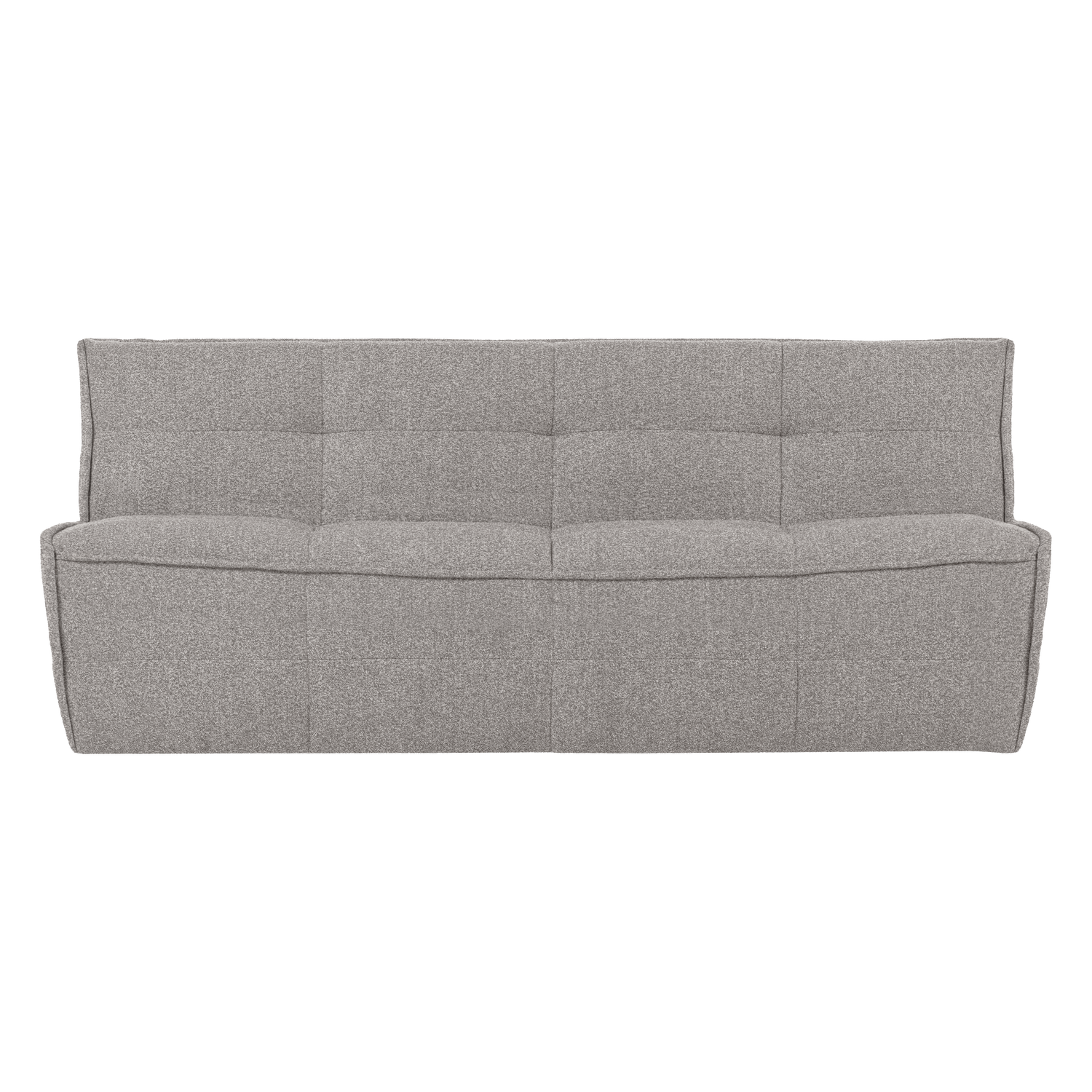 Sofa CLUSTER - Modul 3-Sitzer graues Bouclé