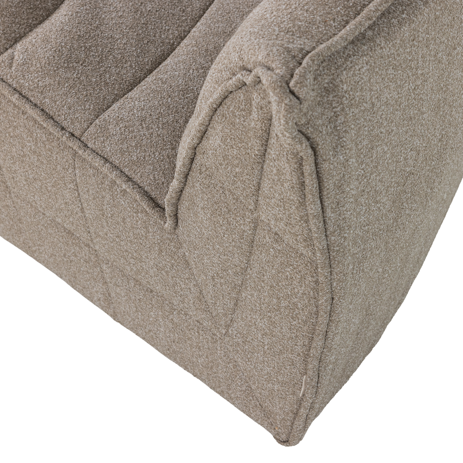 Sofa CLUSTER - beige bouclé corner module