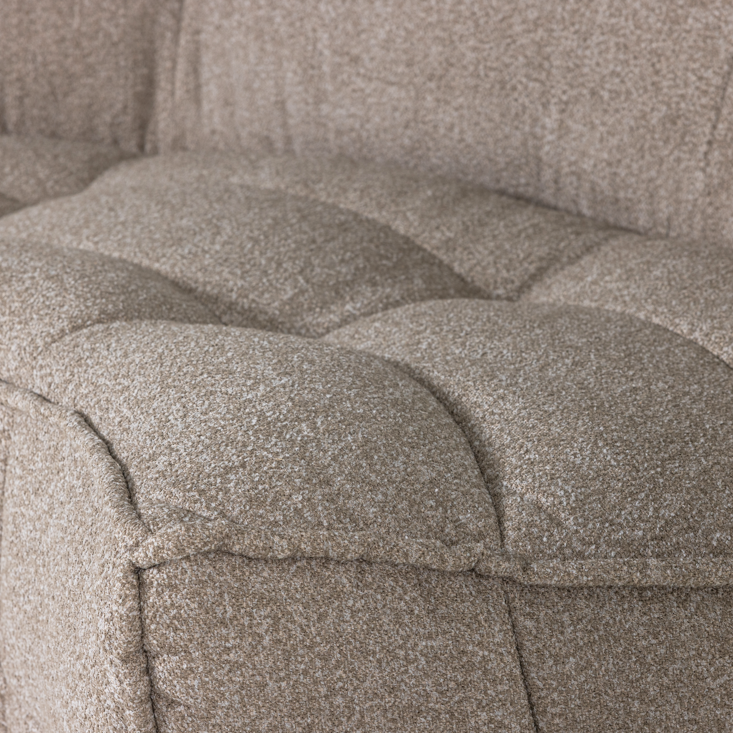 Sofa CLUSTER - beige bouclé corner module