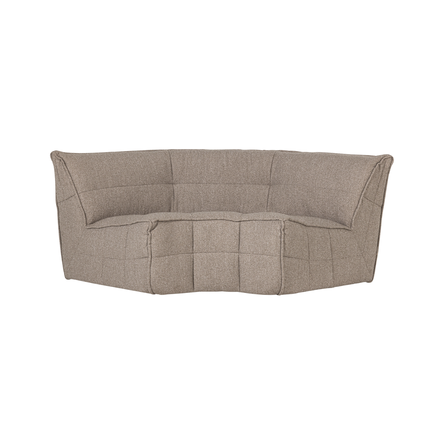 Sofa CLUSTER - beige bouclé corner module