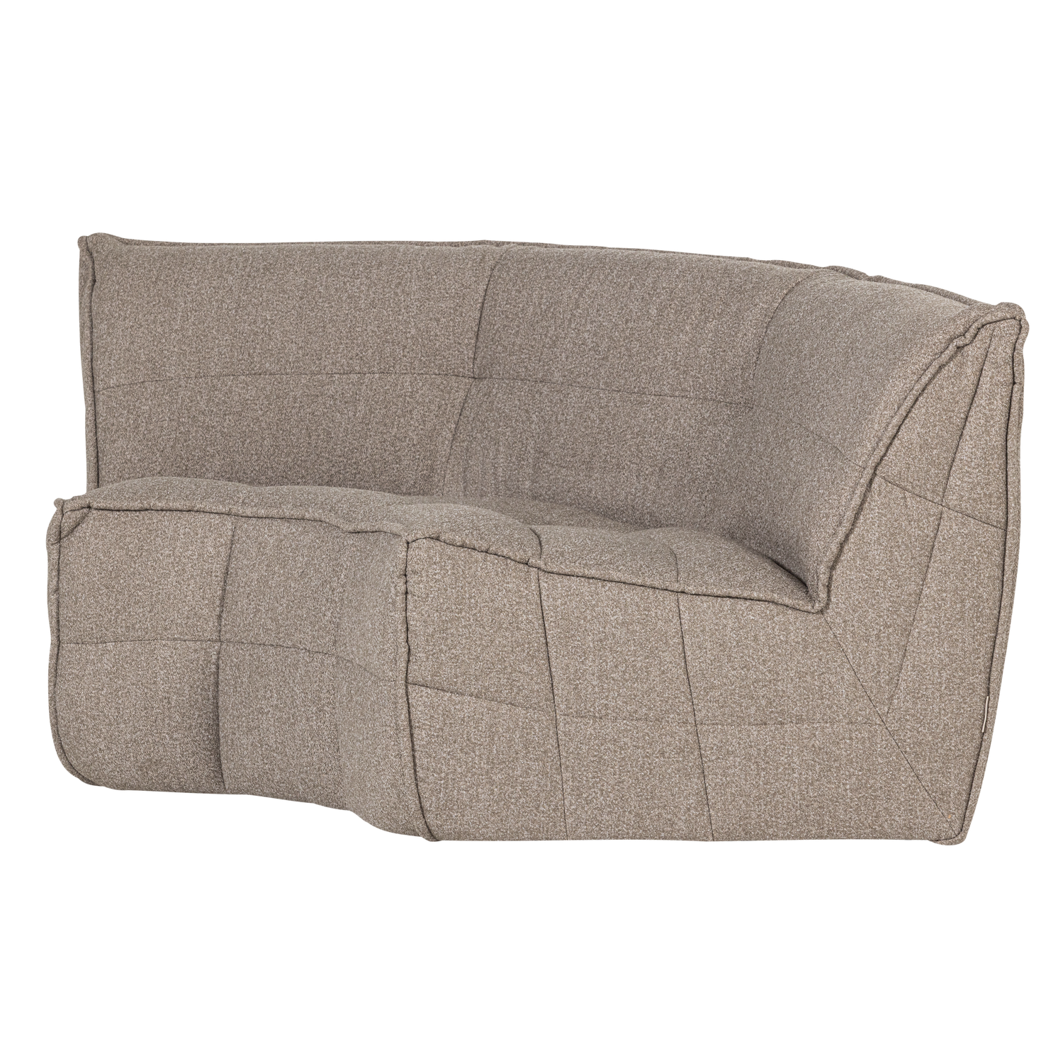 Sofa CLUSTER - beige bouclé corner module