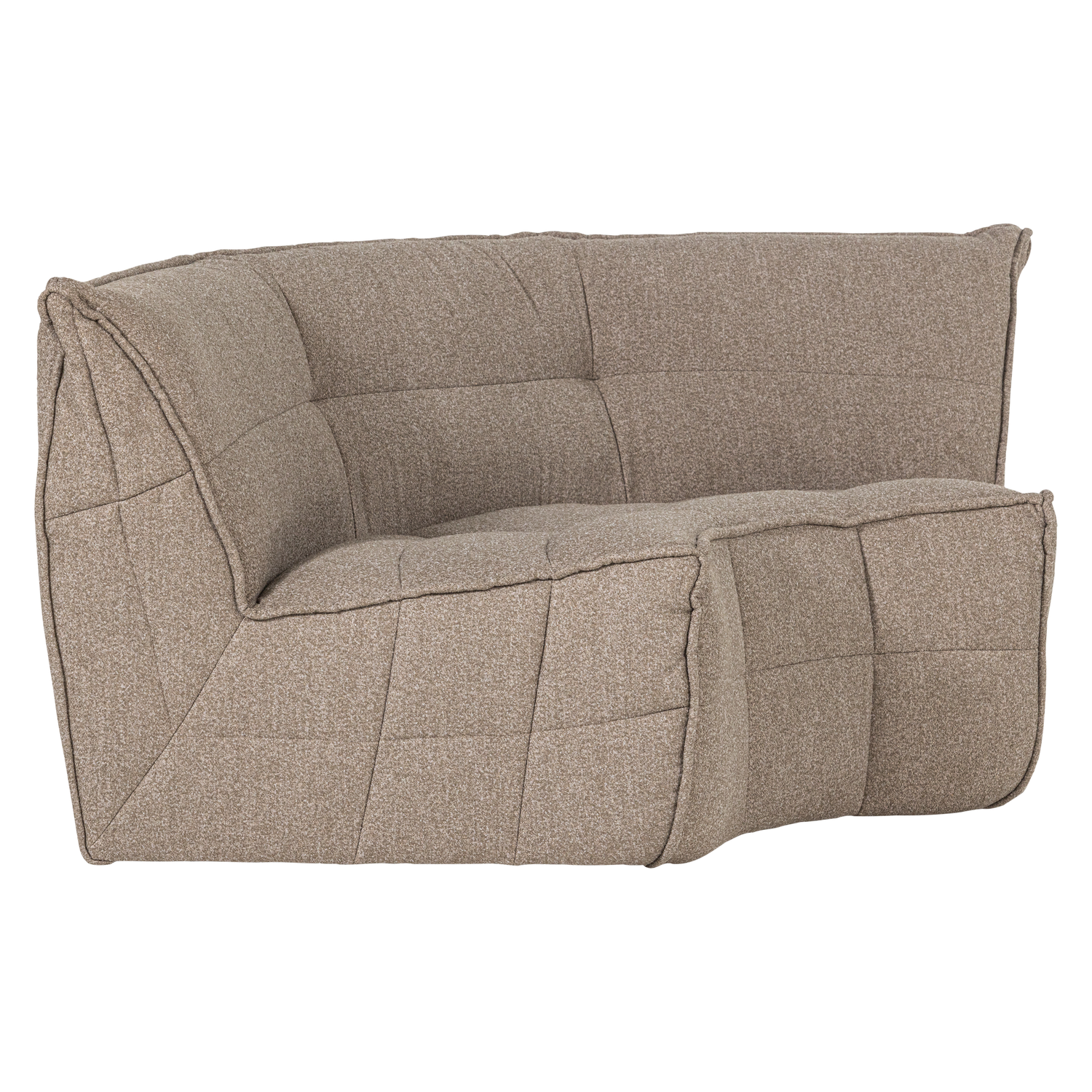 Sofa CLUSTER - beige bouclé corner module