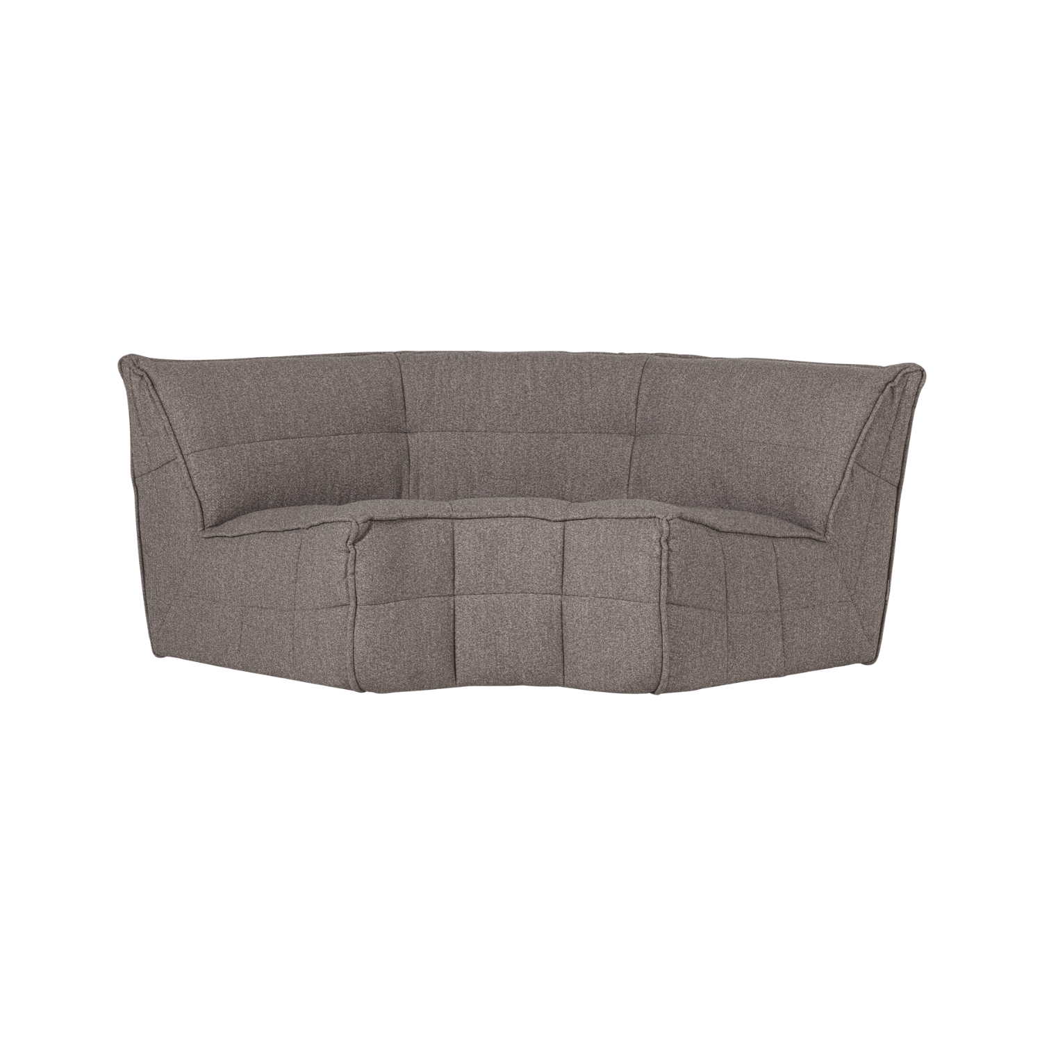 Sofa CLUSTER - gray-brown bouclé corner module
