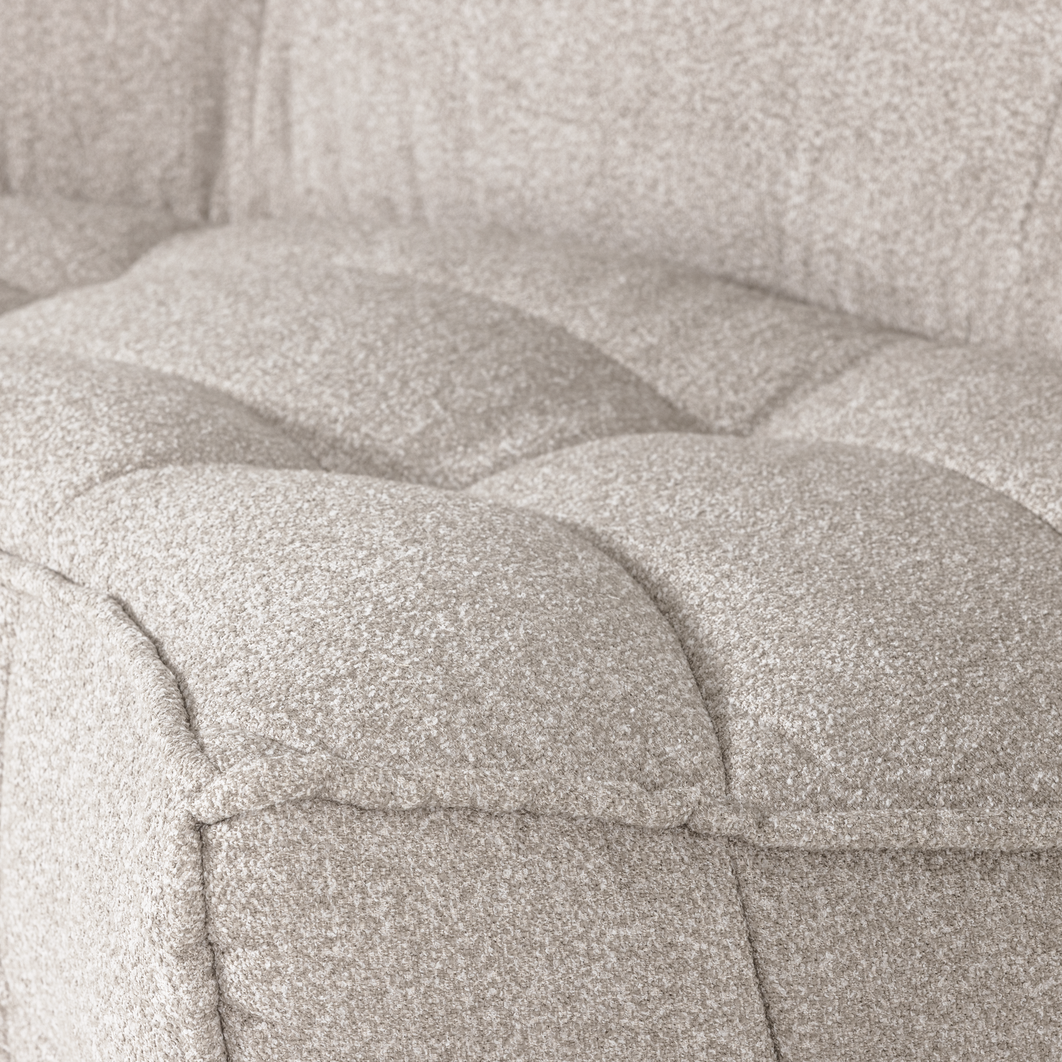 Sofa CLUSTER - sand bouclé corner module