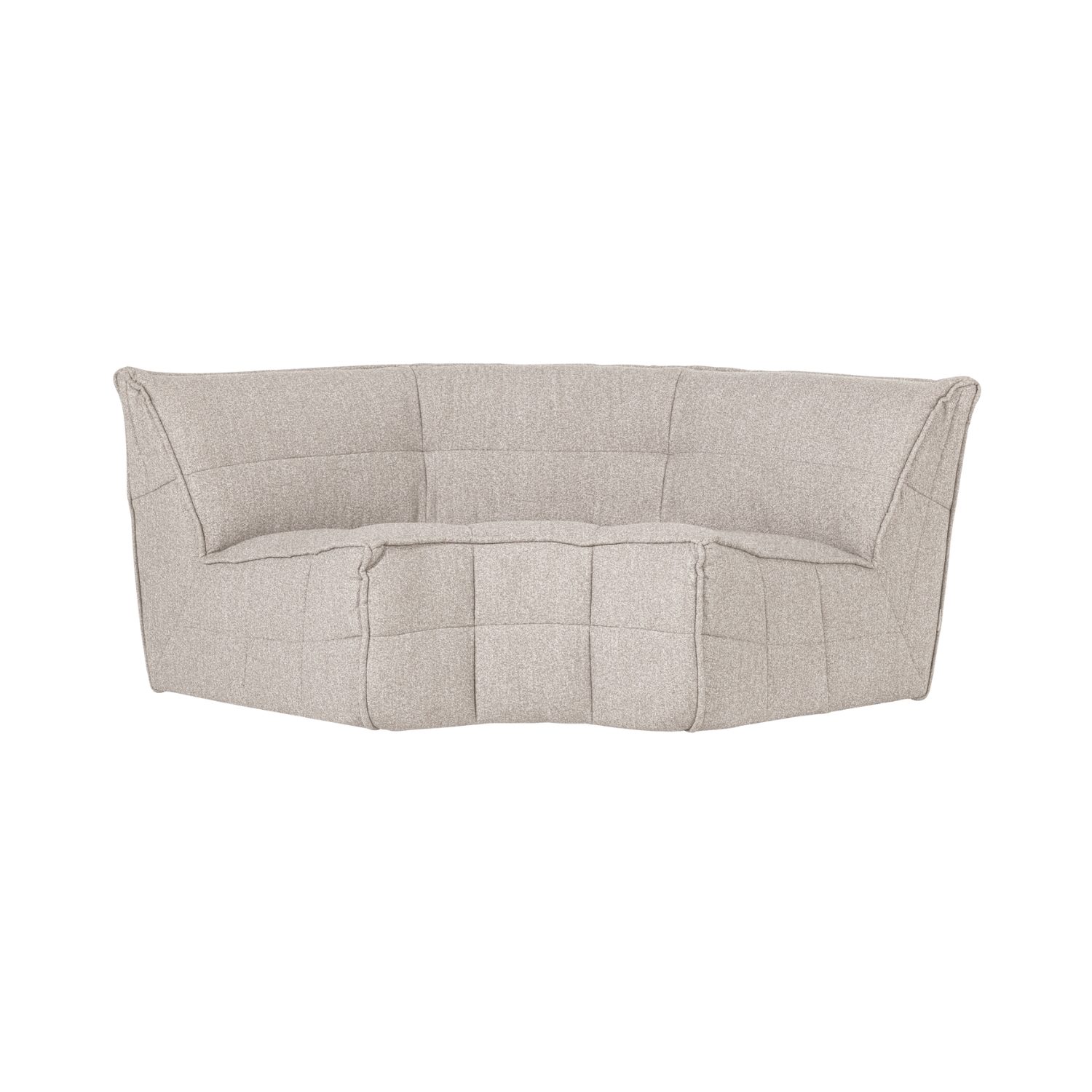 Sofa CLUSTER - sand bouclé corner module