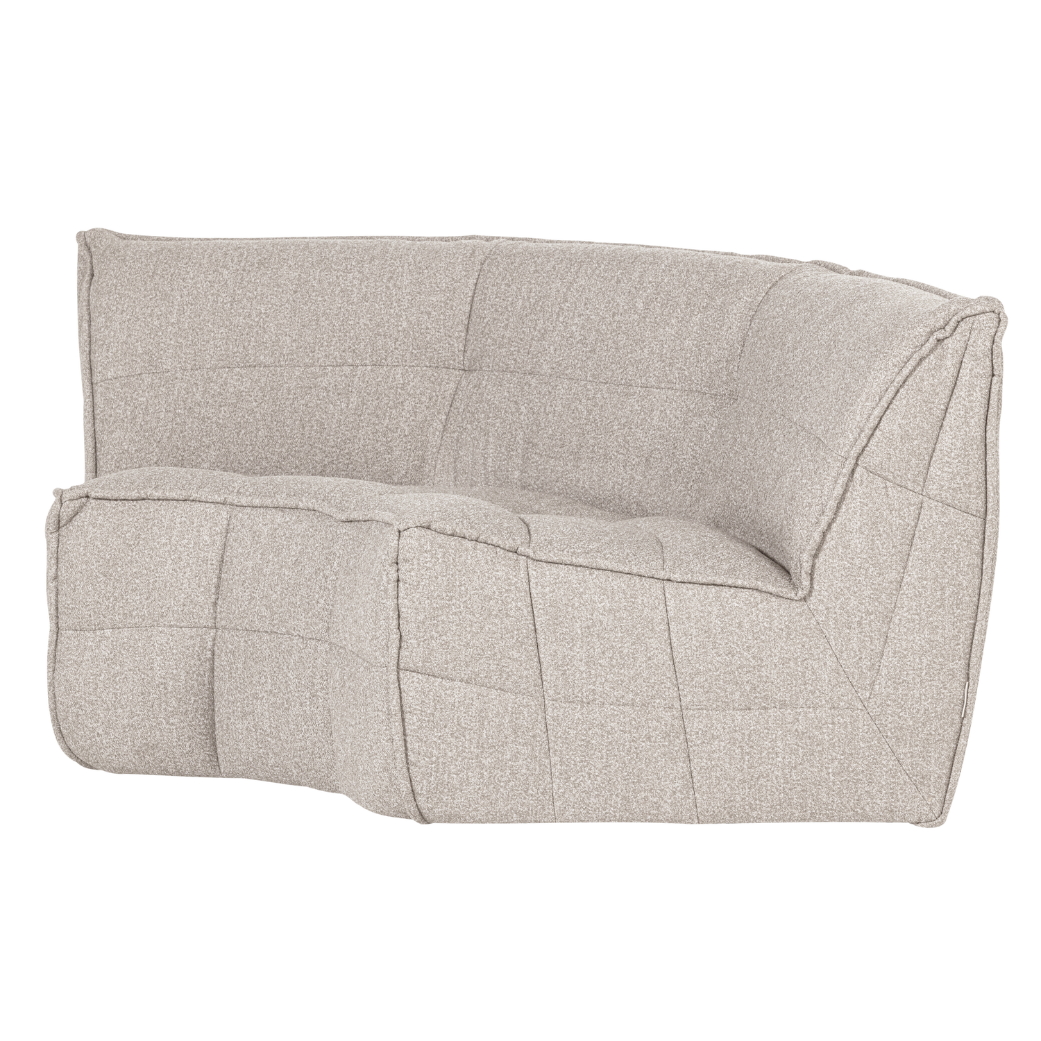 Sofa CLUSTER - sand bouclé corner module