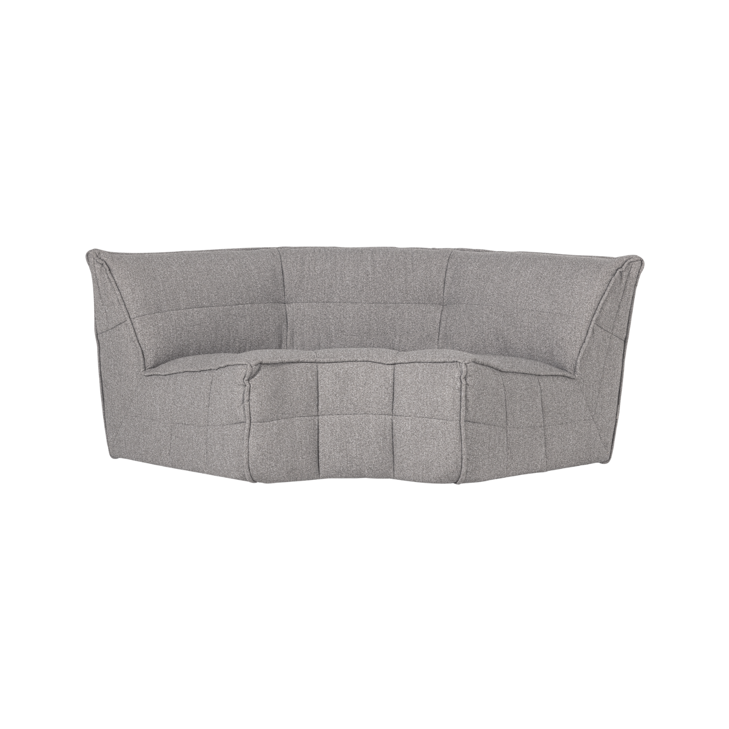 CLUSTER Sofa - Gray Bouclé Corner Module