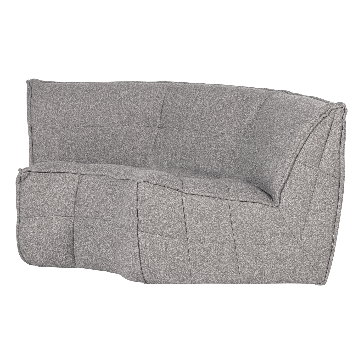 CLUSTER Sofa - Gray Bouclé Corner Module