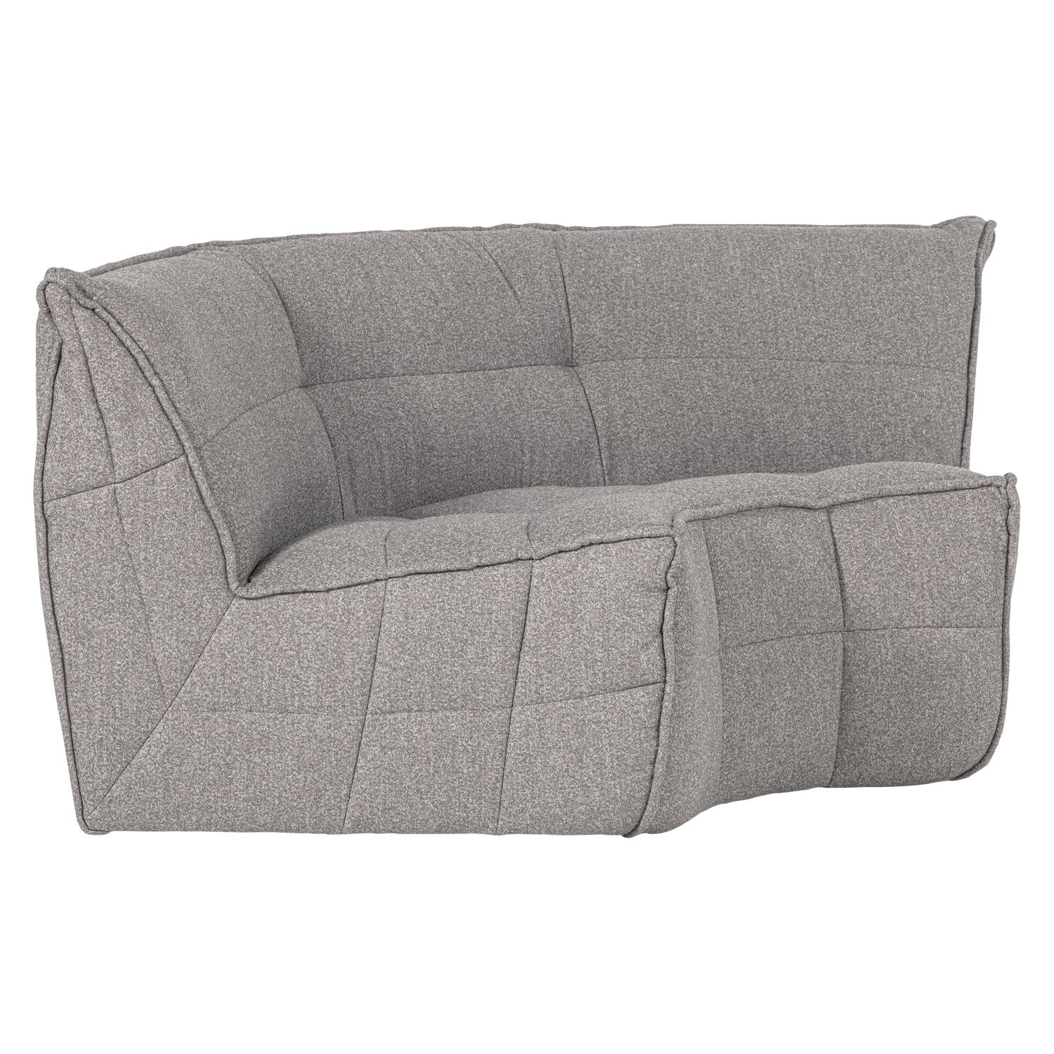 CLUSTER Sofa - Gray Bouclé Corner Module