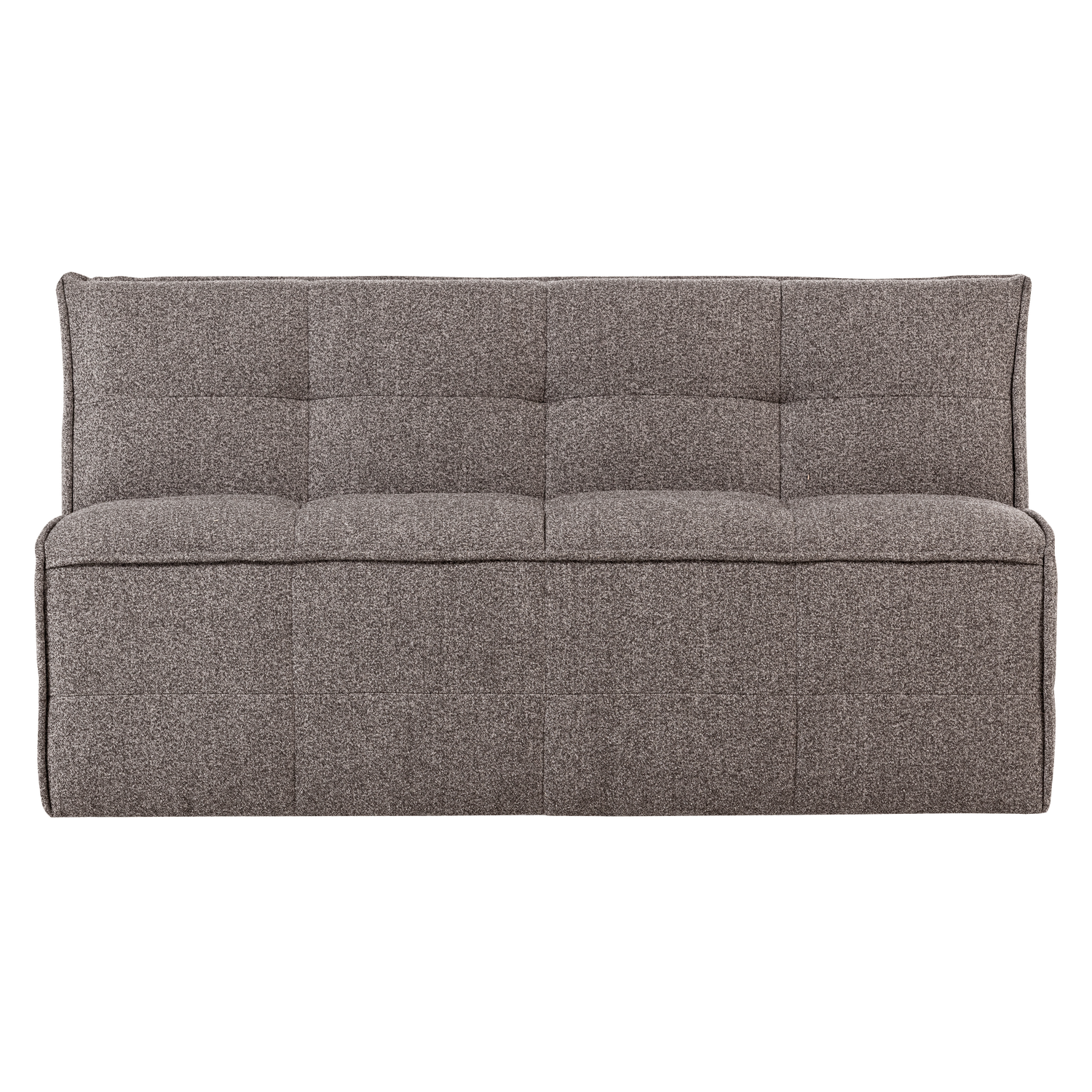 CLUSTER BENCH Sofa - 3-Seater in Gray-Brown Bouclé