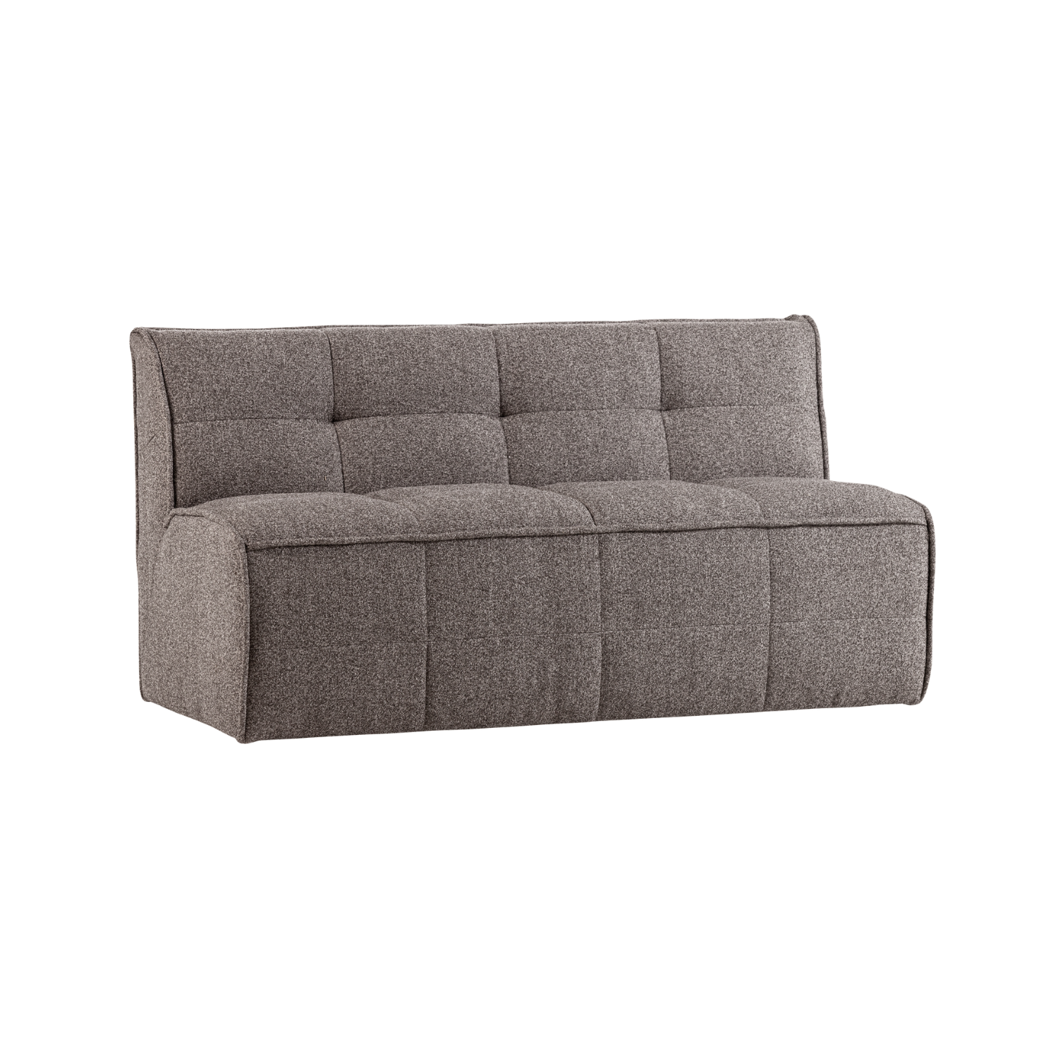 CLUSTER BENCH Sofa - 3-Seater in Gray-Brown Bouclé