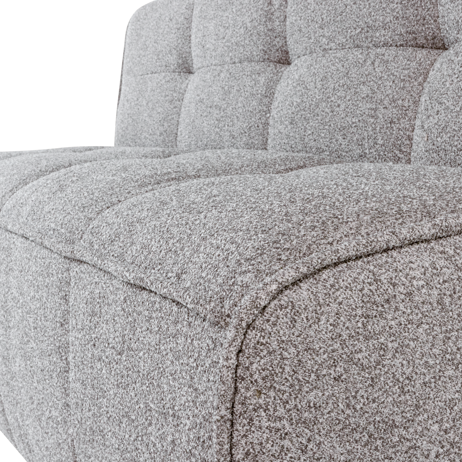 CLUSTER BENCH Sofa - 3-Seater Gray Bouclé