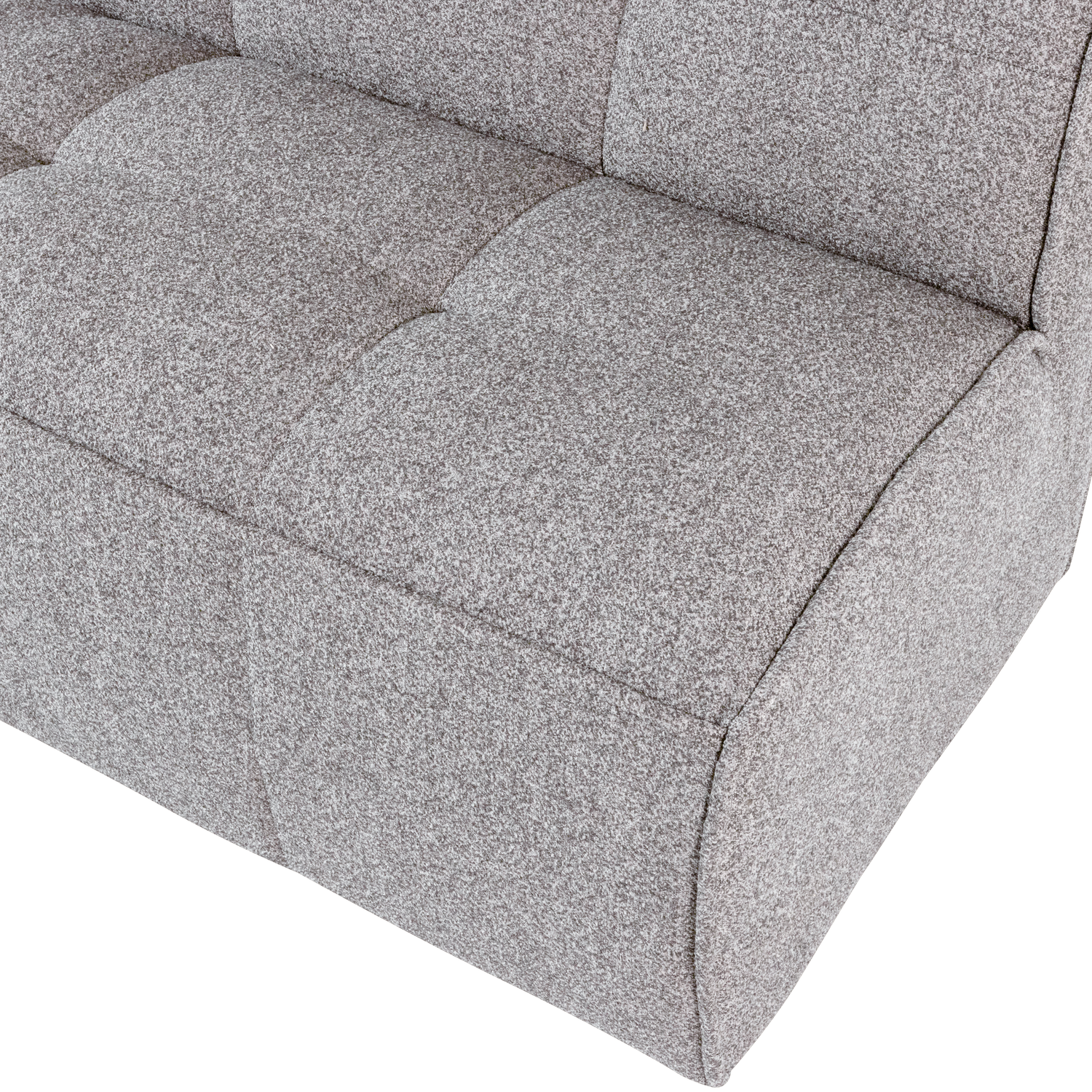 CLUSTER BENCH Sofa - 3-Seater Gray Bouclé