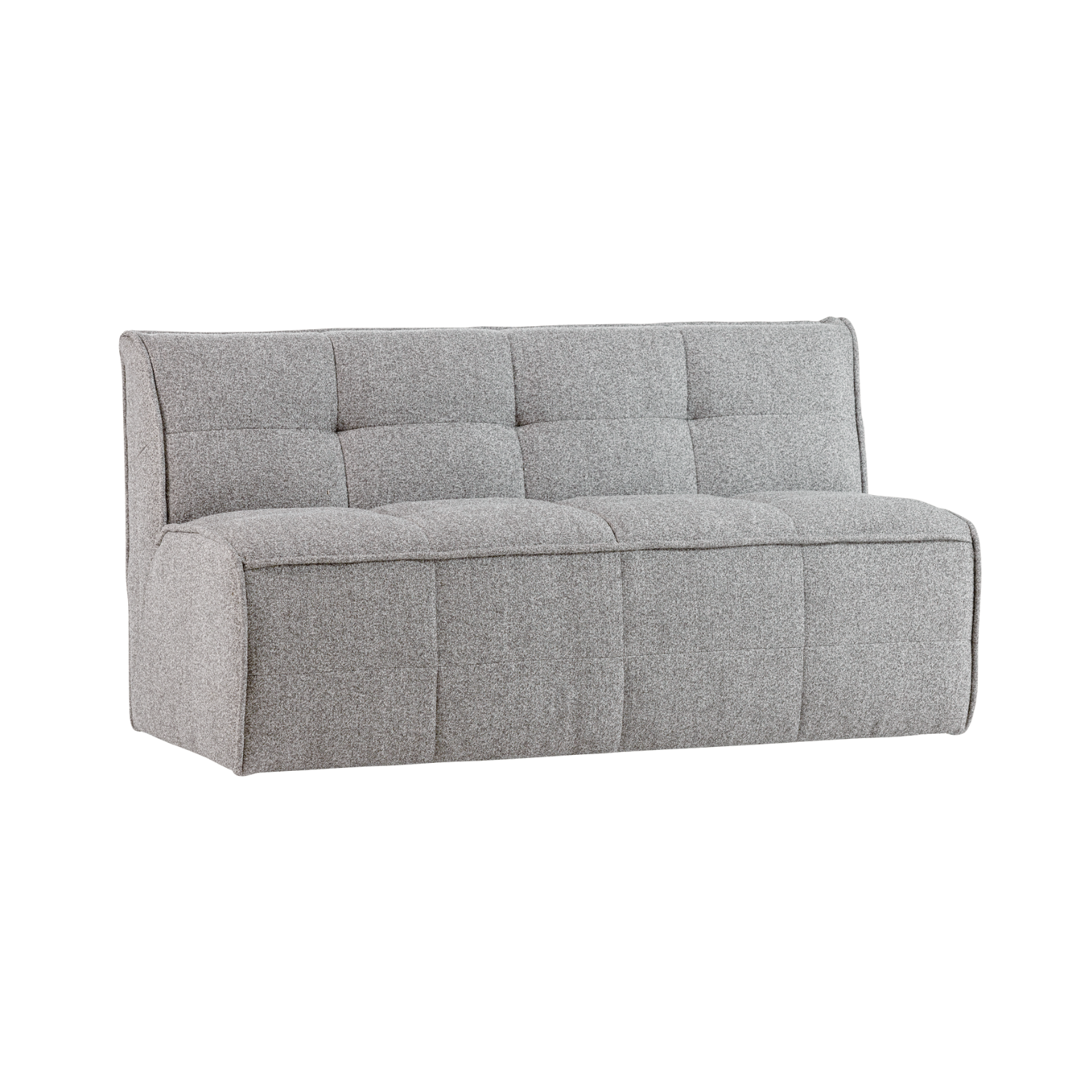 CLUSTER BENCH Sofa - 3-Seater Gray Bouclé