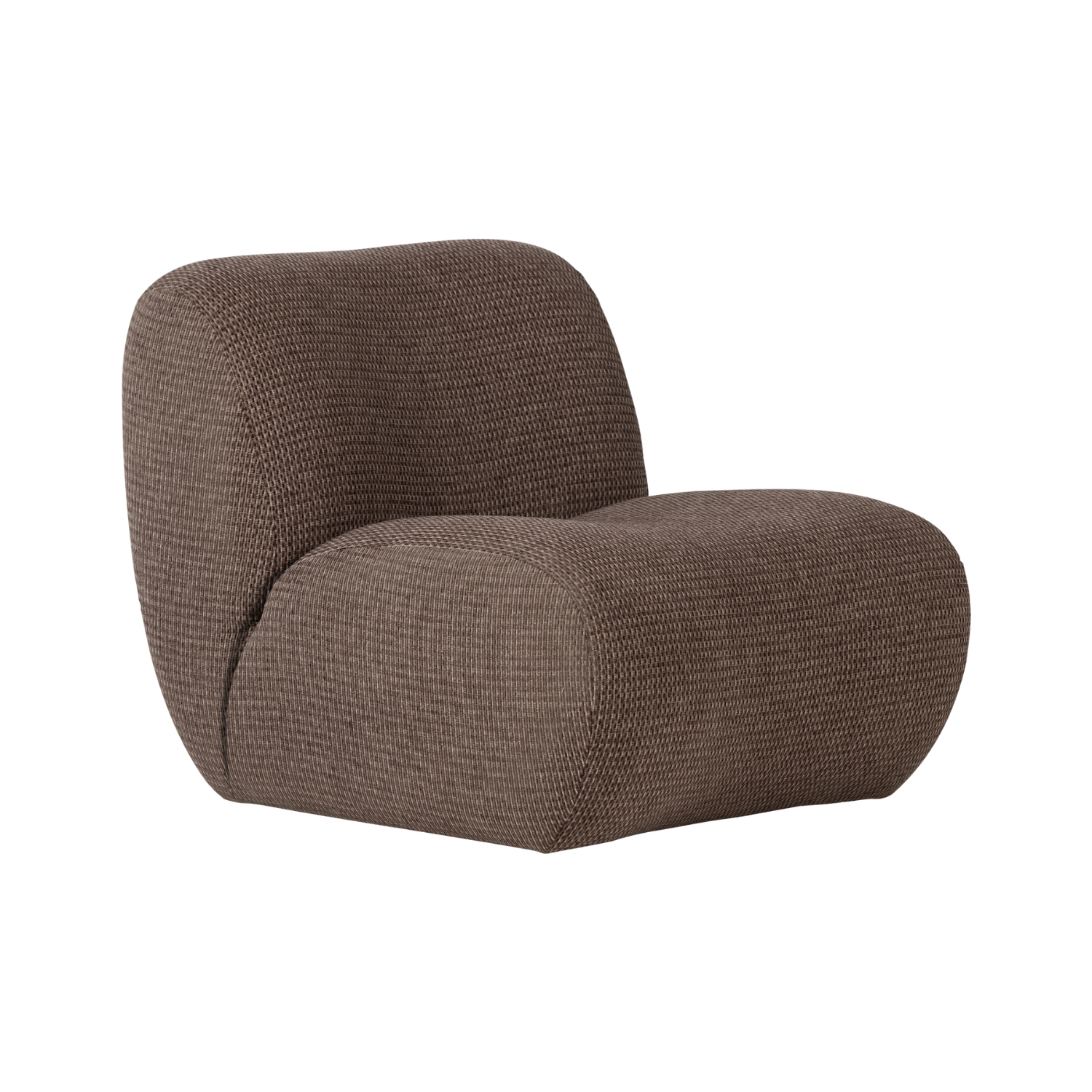 NOMU Armchair in Brown Chenille