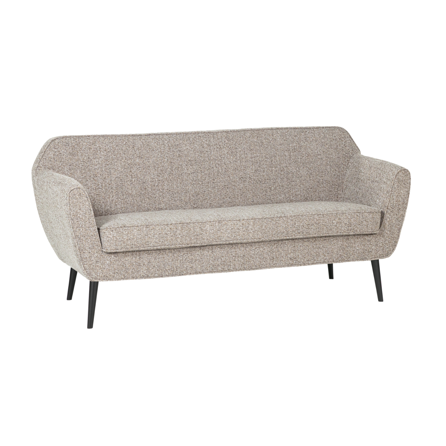 Sofa 2-sitzig ROCCO grau-beige Melange