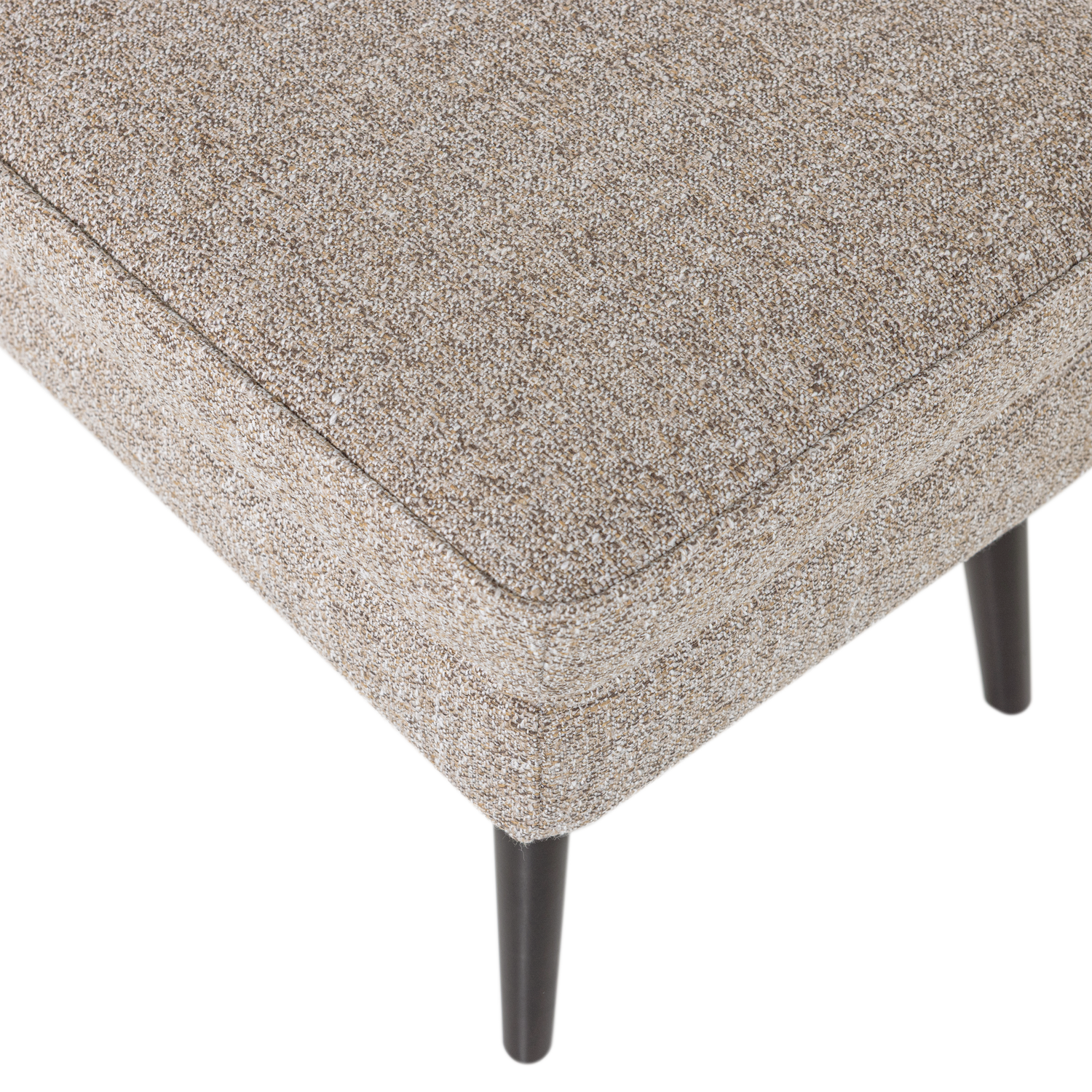 ROCCO footstool beige-brown mélange
