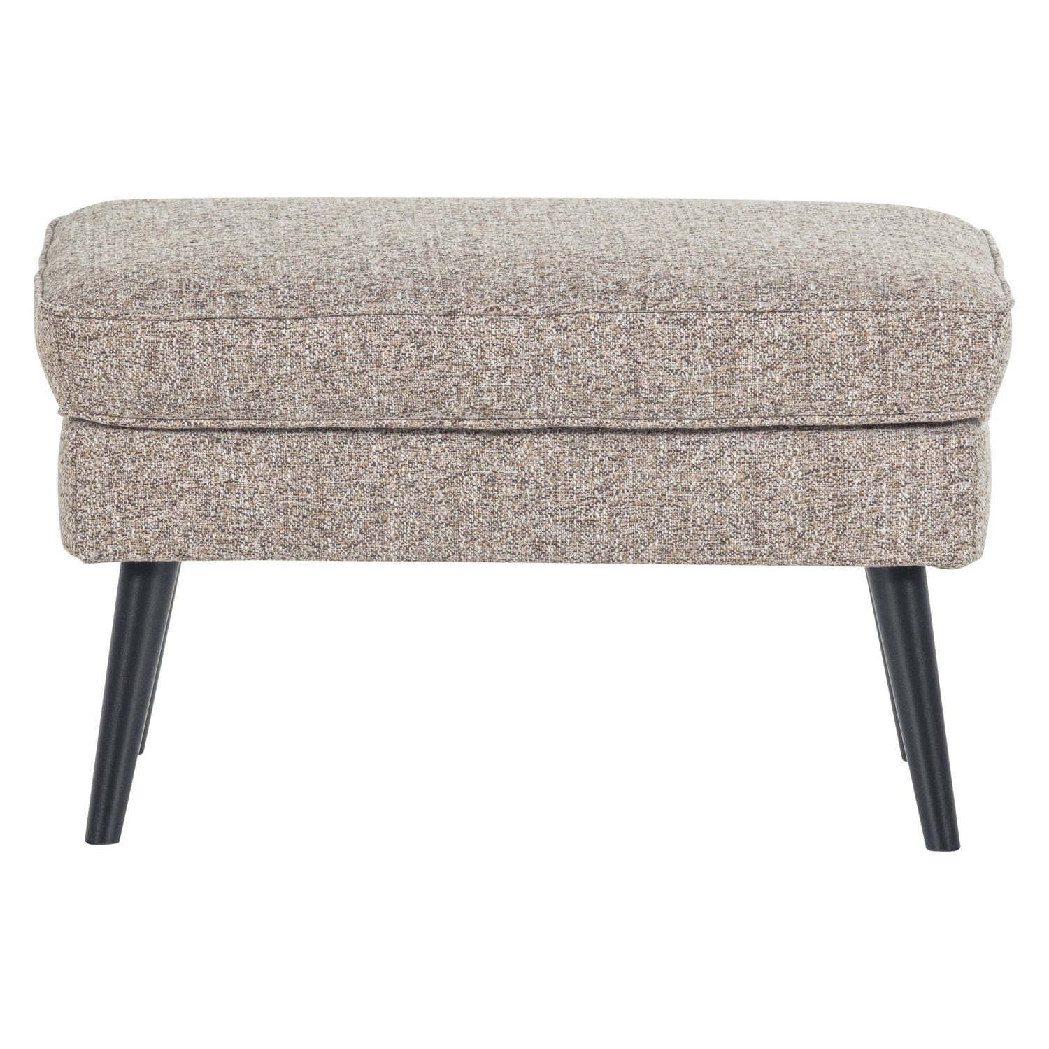 ROCCO footstool beige-brown mélange