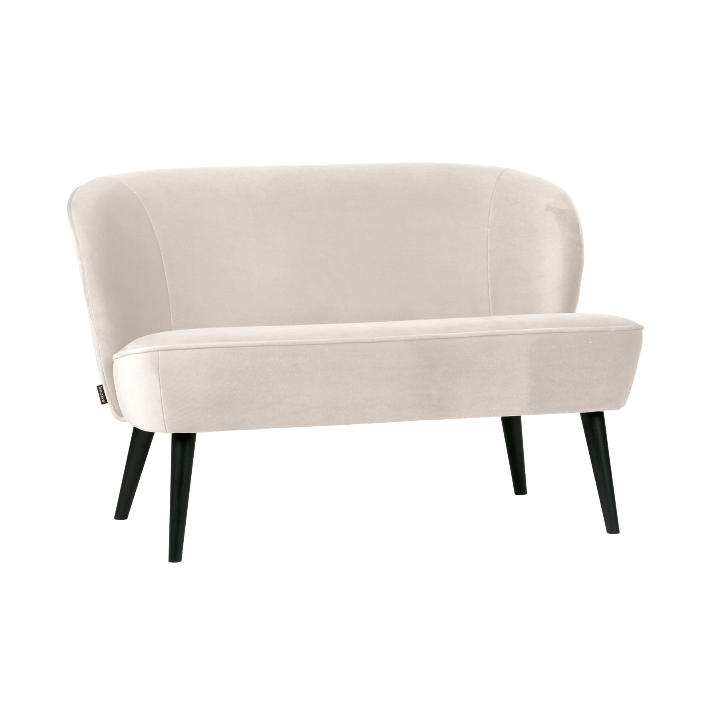 Velvet Sofa SARA Broken White