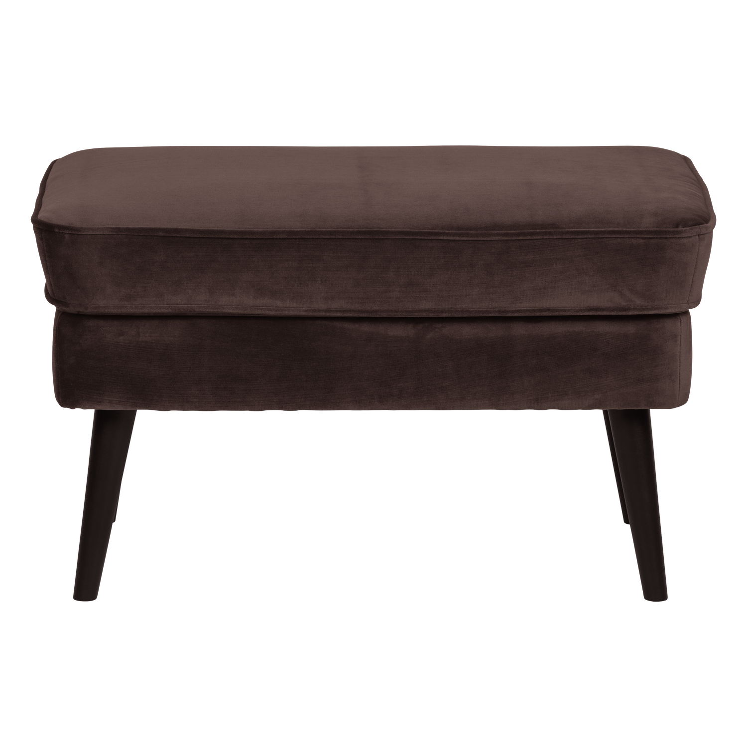 Chocolate Velvet Ottoman ROCCO