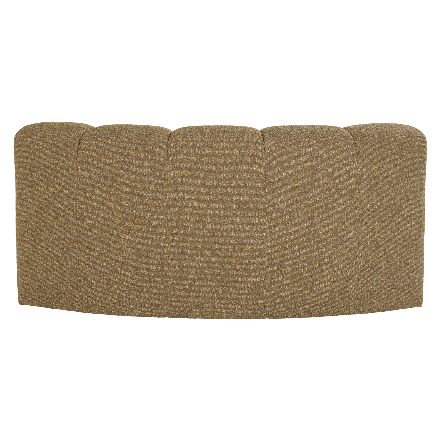 Modulares Sofa MOJO - halbrunde Eckelement in honigfarbenem Bouclé