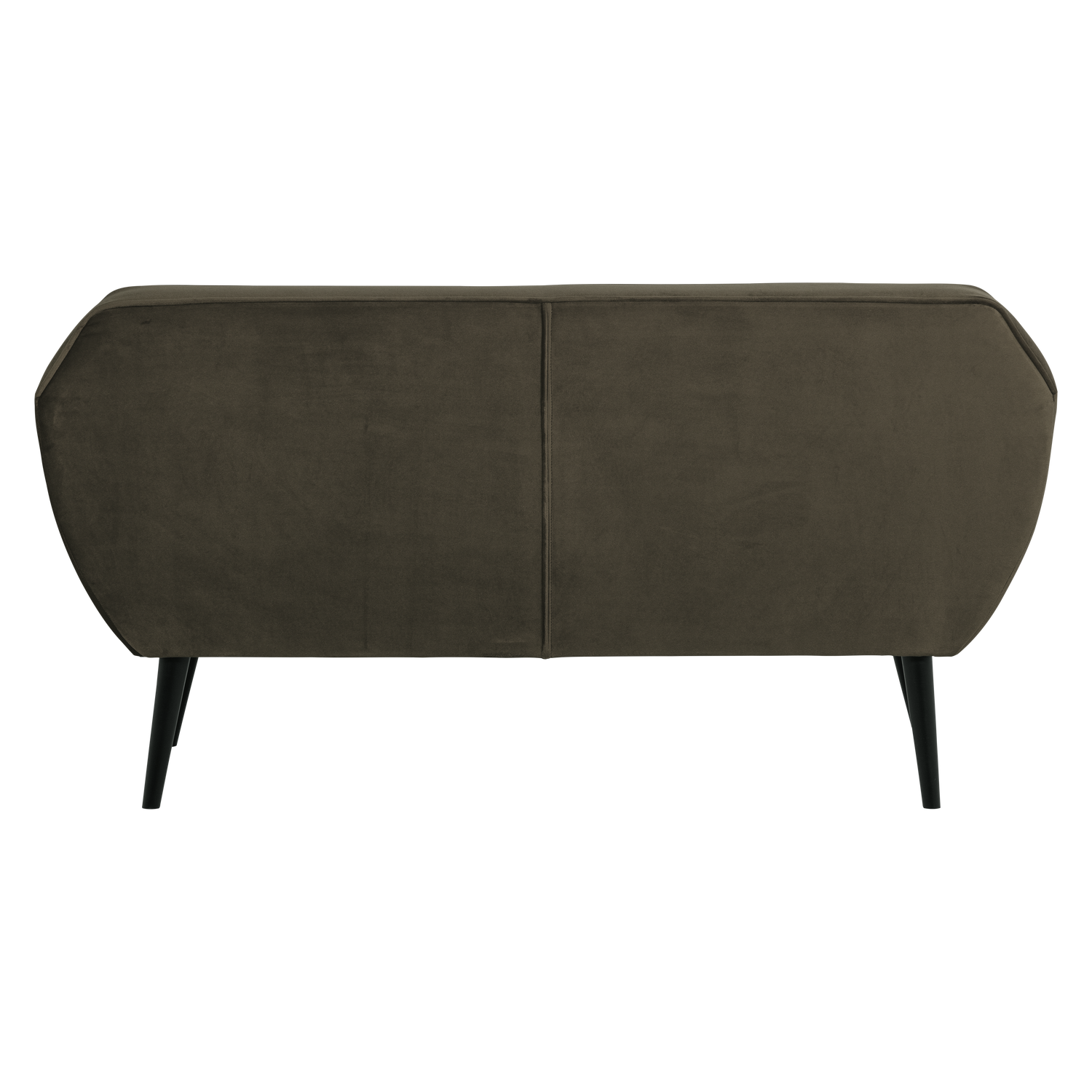 Sofa aus Samt 2-sitzig ROCCO olivgrün