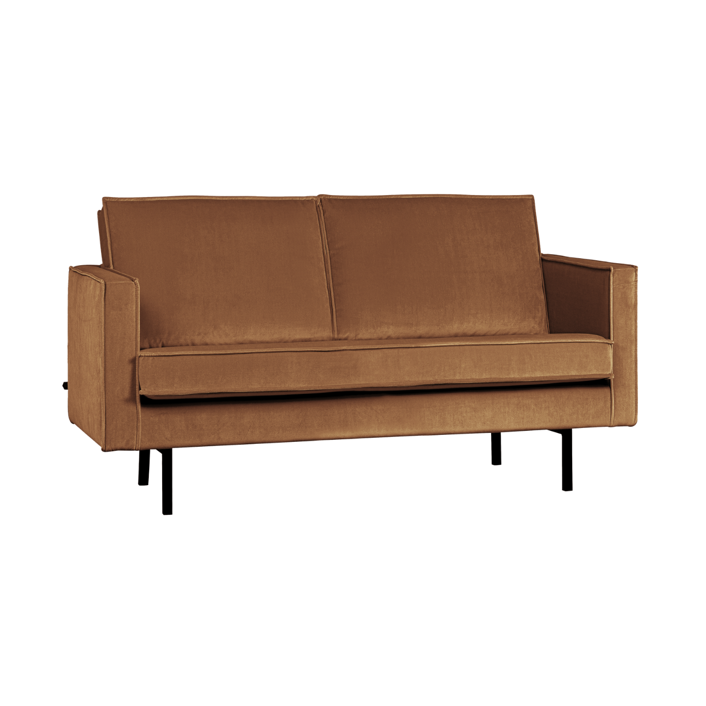 Sofa aus Samt 2-sitzig RODEO honigfarben