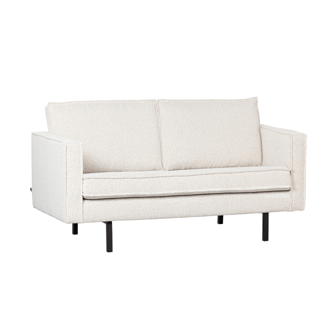 Sofa 2-sitzig RODEO cremefarbener Bouclé